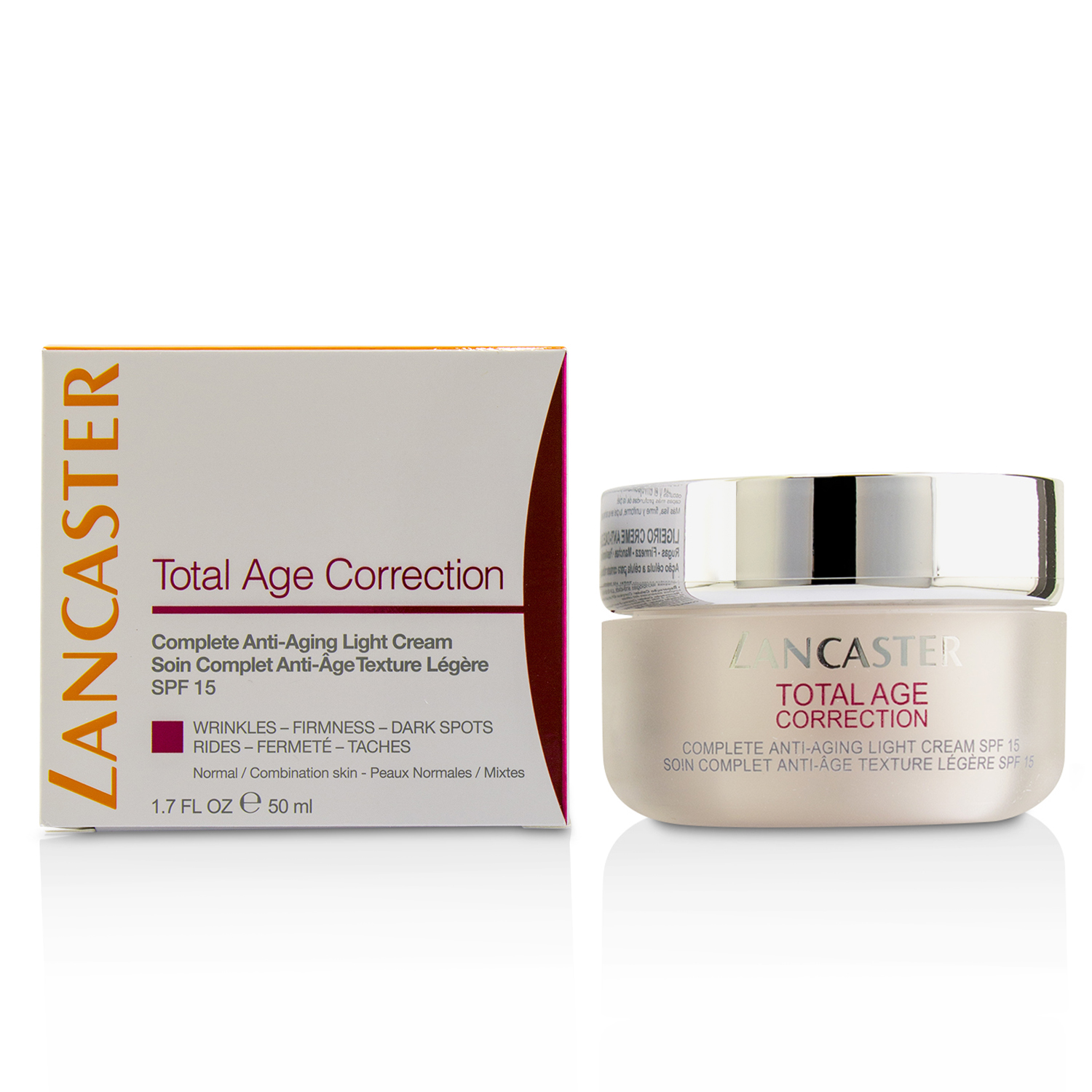 Lancaster Total Age Correction Crema Ligera Anti-Envejecimiento Completa SPF 15 - Piel Normal / Mixta 50ml/1.7oz