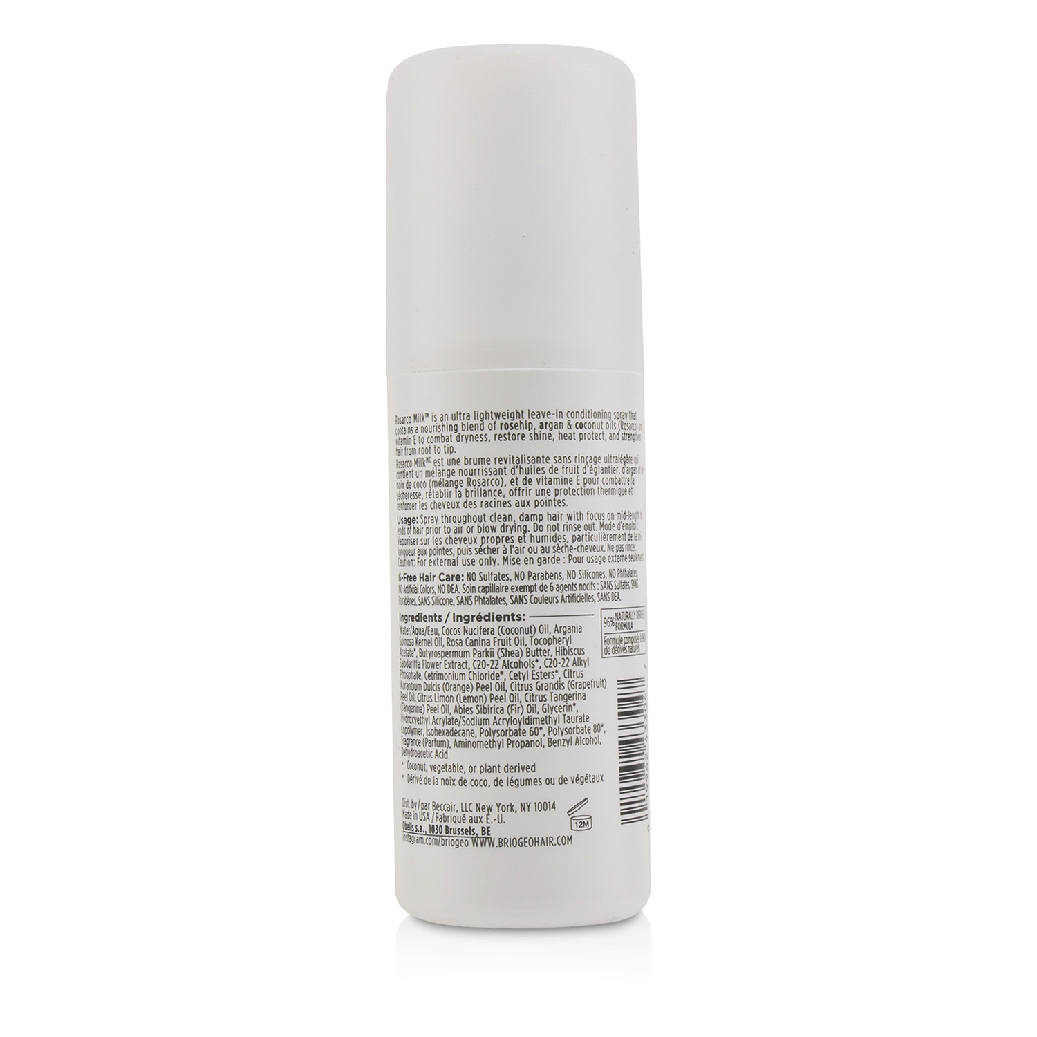 브리오지오 Briogeo Rosarco Milk Reparative Leave-In Conditioning Spray 147ml/5oz