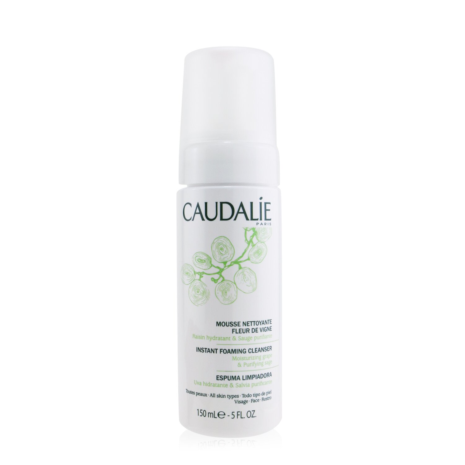 Caudalie 歐緹麗 葡萄籽潔面泡沫 - 所有膚質 Instant Foaming Cleanser 150ml/5oz