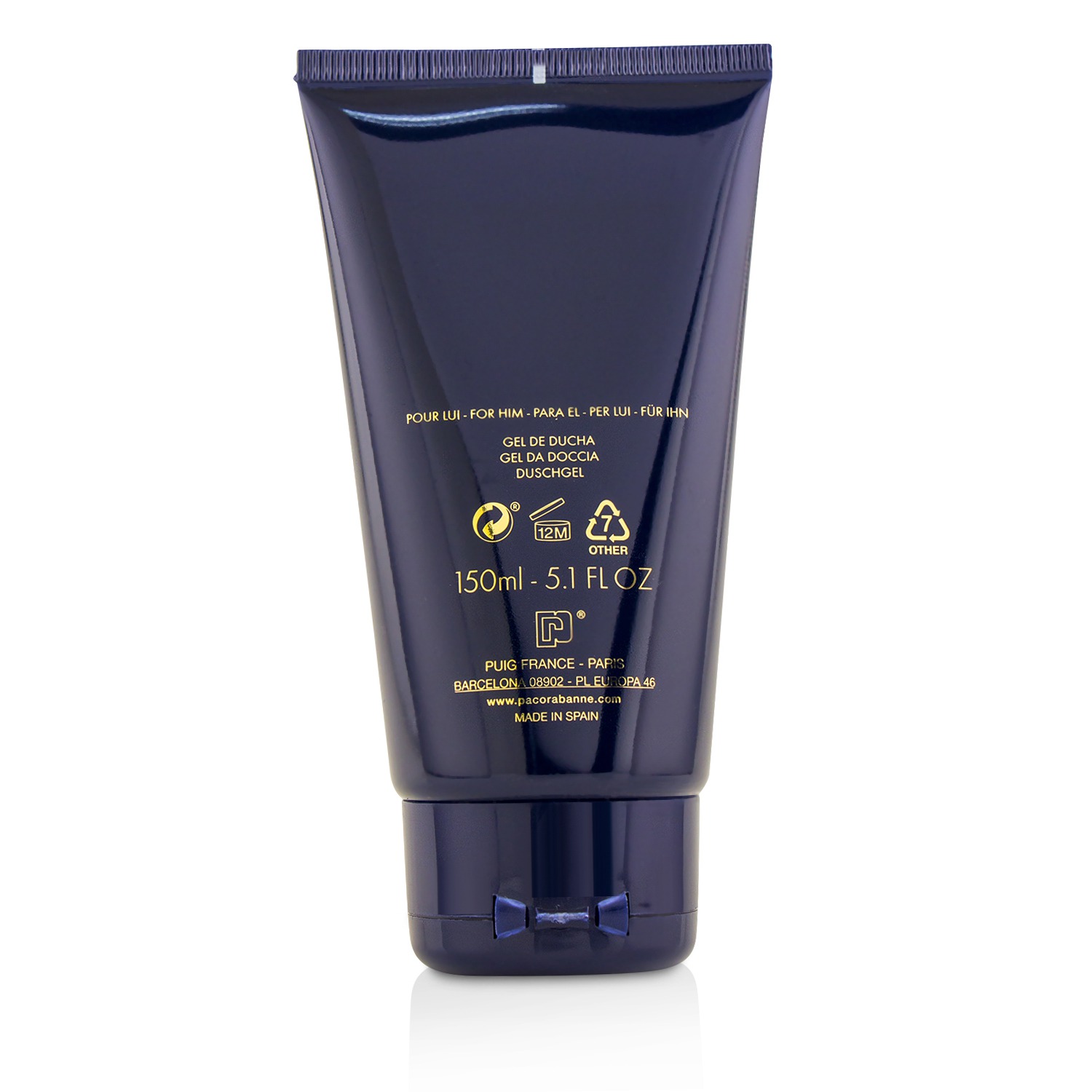 Paco Rabanne 純粹騎士男性沐浴凝膠Pure XS Shower Gel 150ml/5.1oz