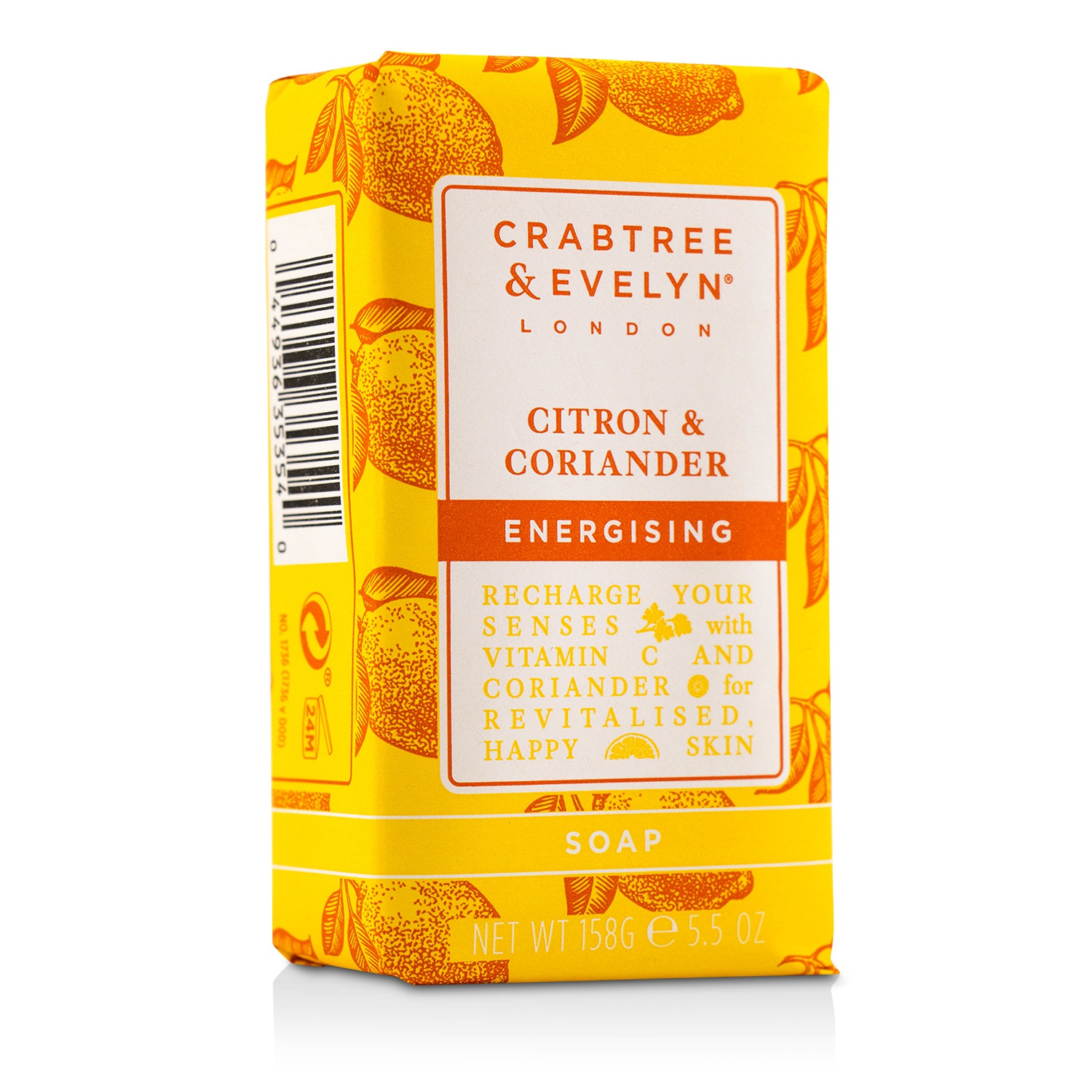 クラブツリー＆イヴリン Crabtree & Evelyn Citron & Coriander Energising Soap 158g/5.5oz