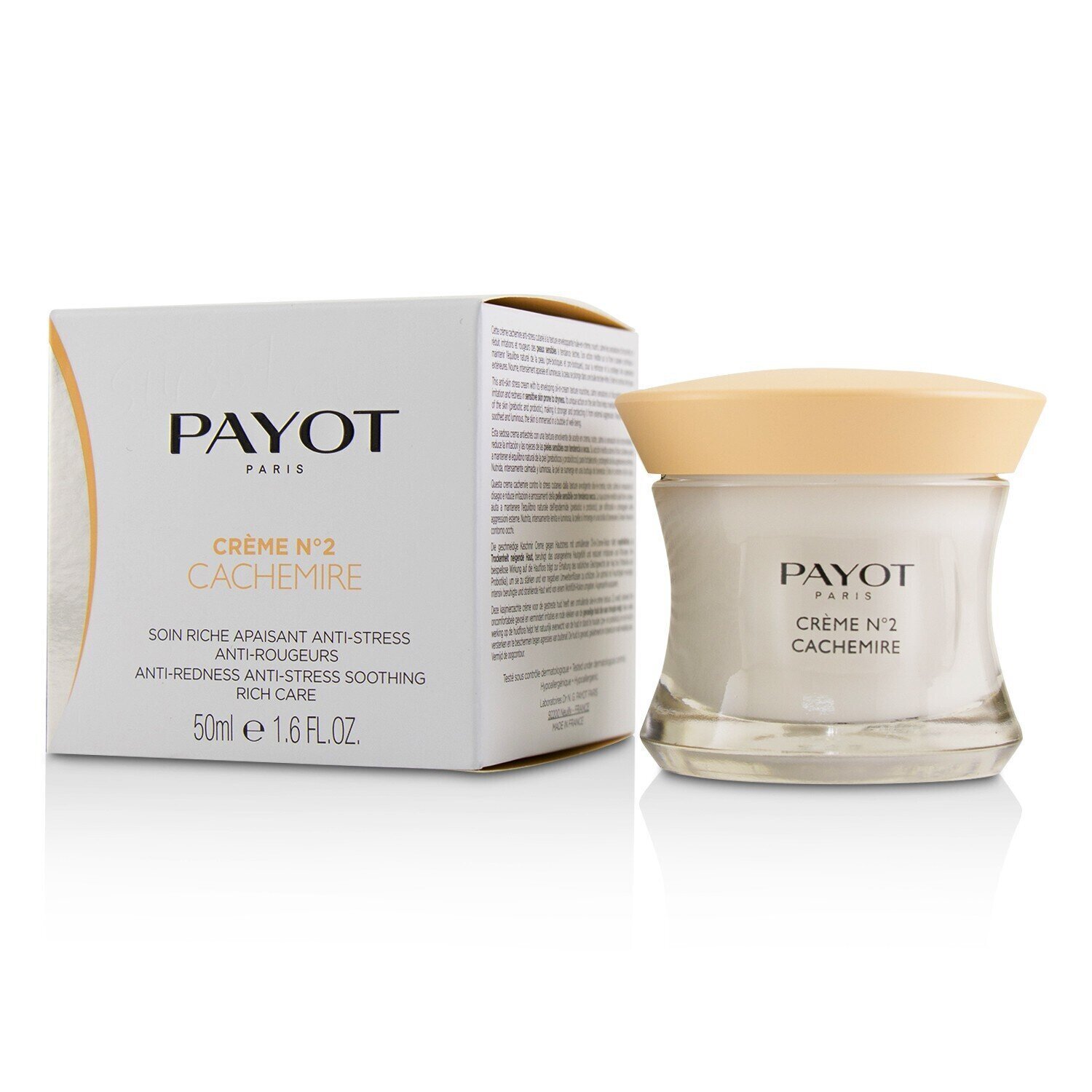 Payot Creme N°2 Cachemire Anti-Redness Anti-Stress Soothing Rich Care טיפוח עשיר לשיכוך אדמומיות 50ml/1.6oz