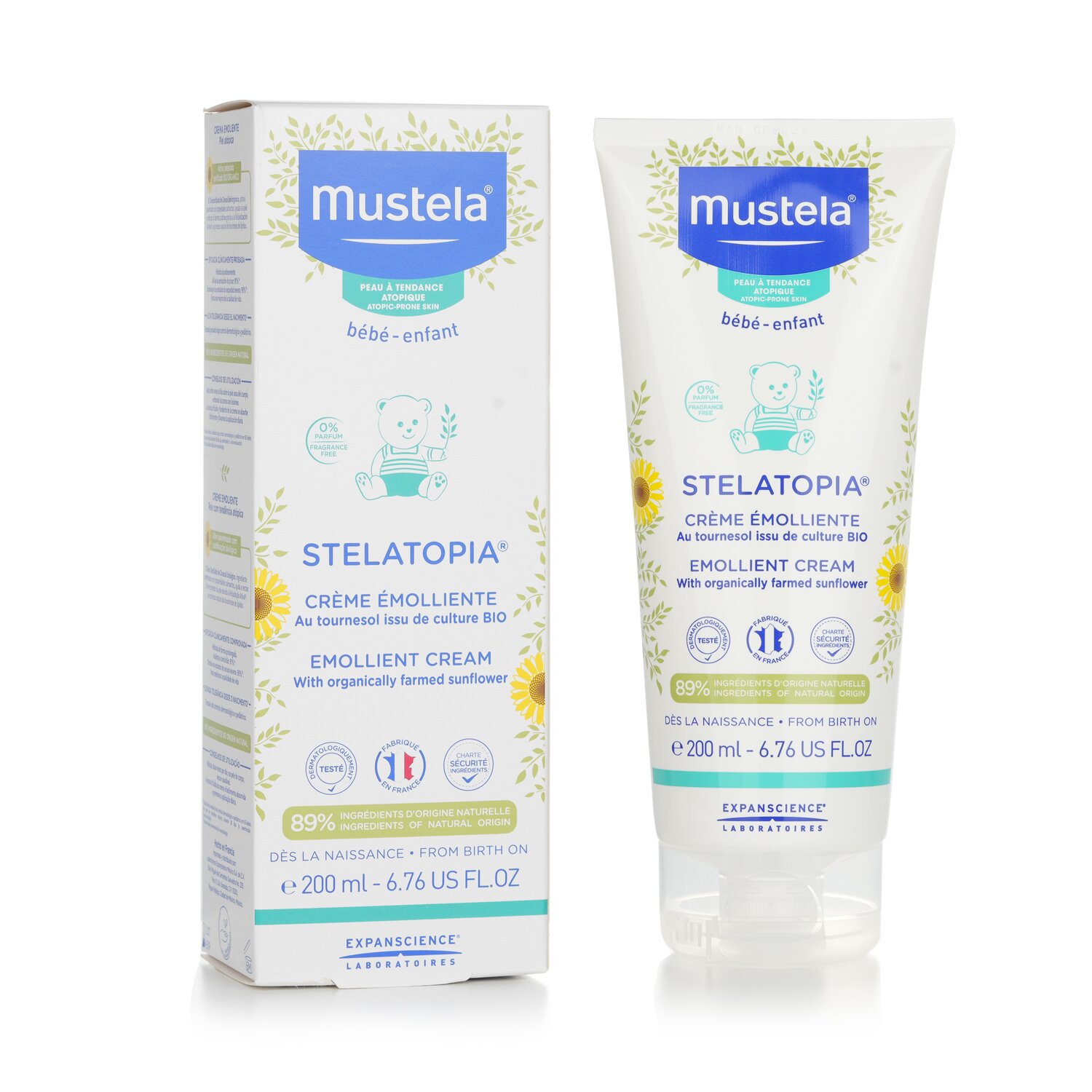 Mustela Stelatopia Emollient Cream - For Atopic-Prone Skin 200ml/6.76oz