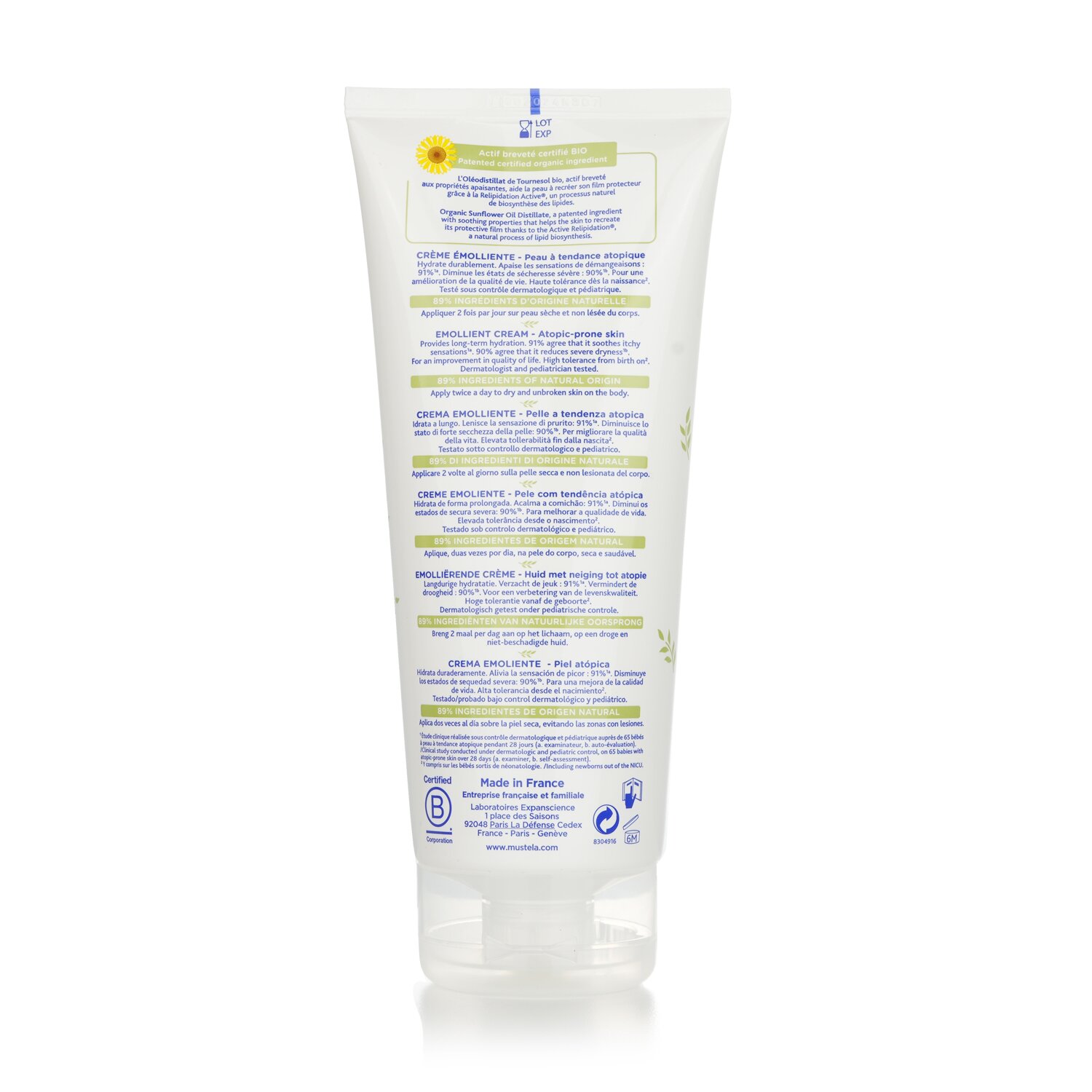 Mustela Stelatopia Emollient Cream - For Atopic-Prone Skin 200ml/6.76oz