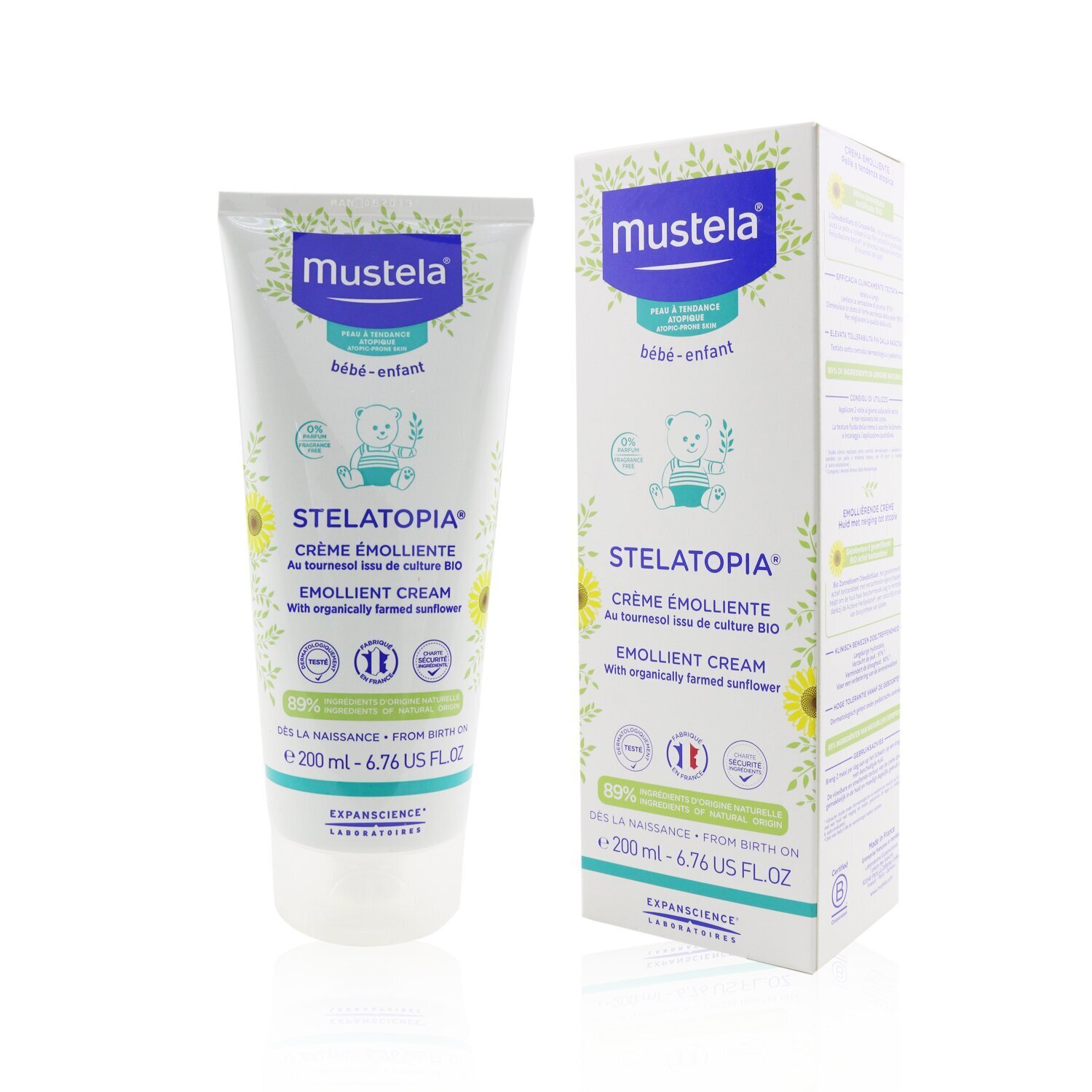 Mustela Stelatopia Emollient Cream - For Atopic-Prone Skin 200ml/6.76oz