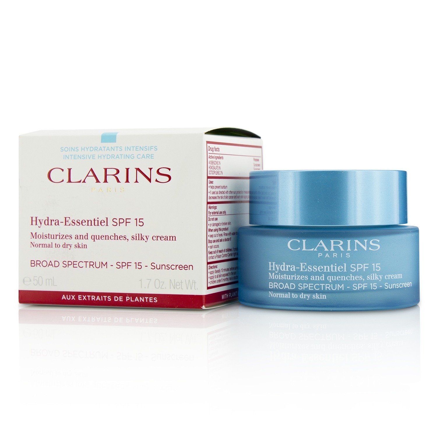 クラランス Clarins Hydra-Essentiel Moisturizes & Quenches Silky Cream SPF 15 - Normal to Dry Skin 50ml/1.7oz