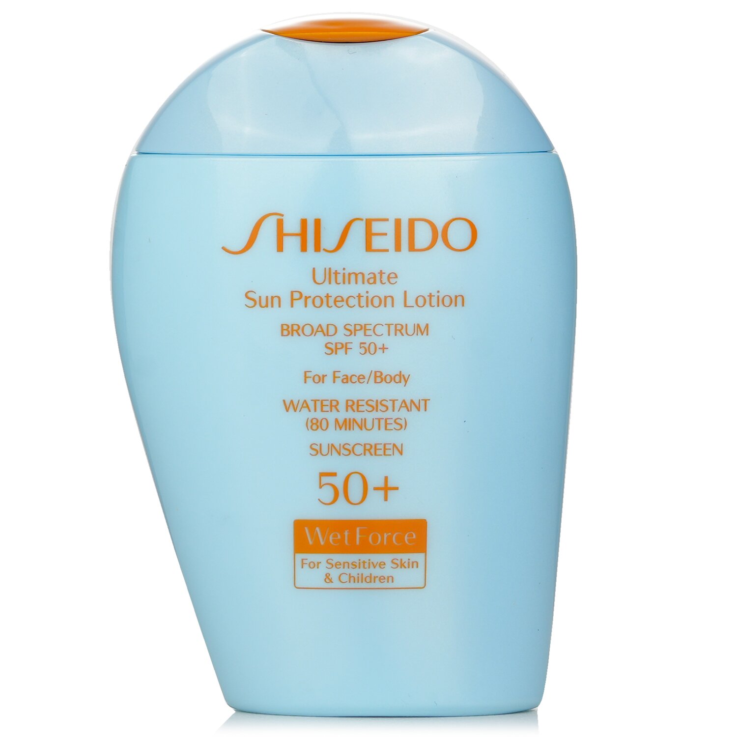 Shiseido Ultimate Sun Protection Lotion WetForce arcra és testre SPF 50+ - érzékeny bőrre és gyermekekre 100ml/3.3oz