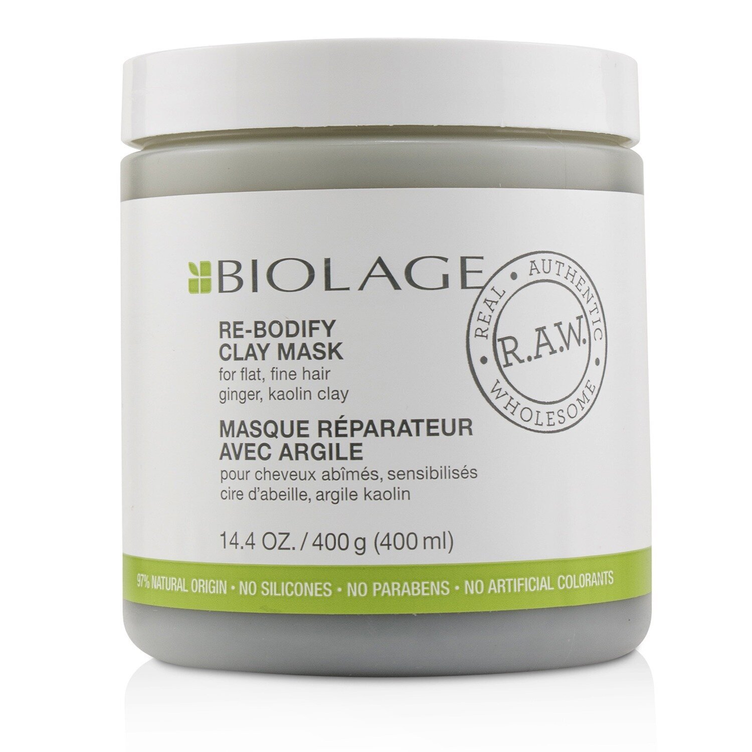 Matrix Biolage R.A.W. Re-Bodify Clay Mask (For Flat, Fine Hair) 400ml/14.4oz