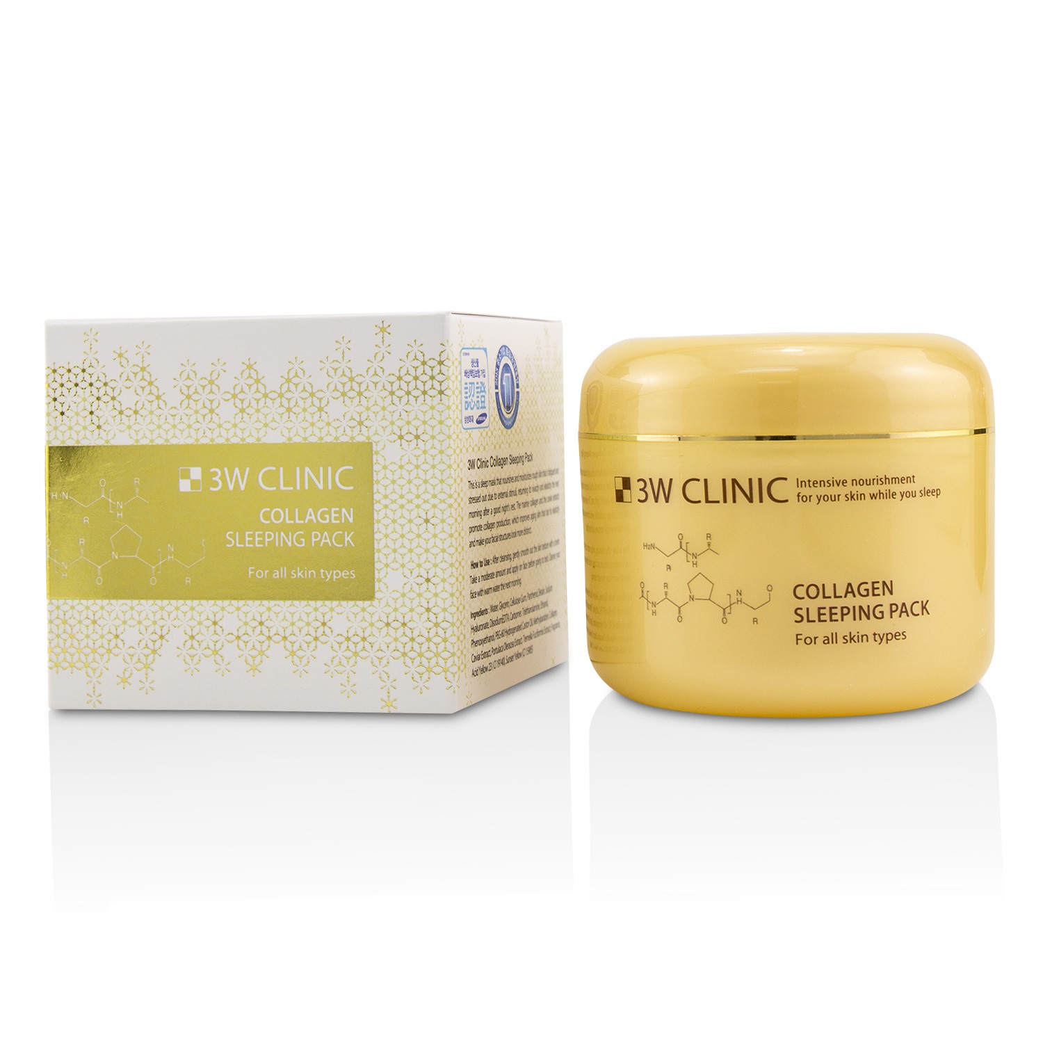 3W Clinic Collagen Sleeping Pack 100ml/3.3oz