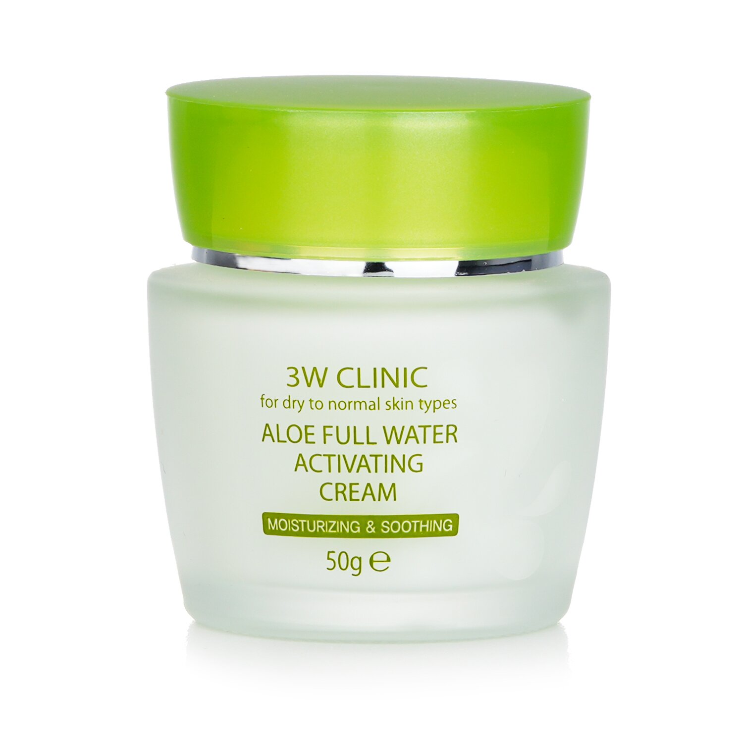 3W Clinic Aloe Full Water Activating Cream - For Dry to Normal Skin Types 50g/1.7oz