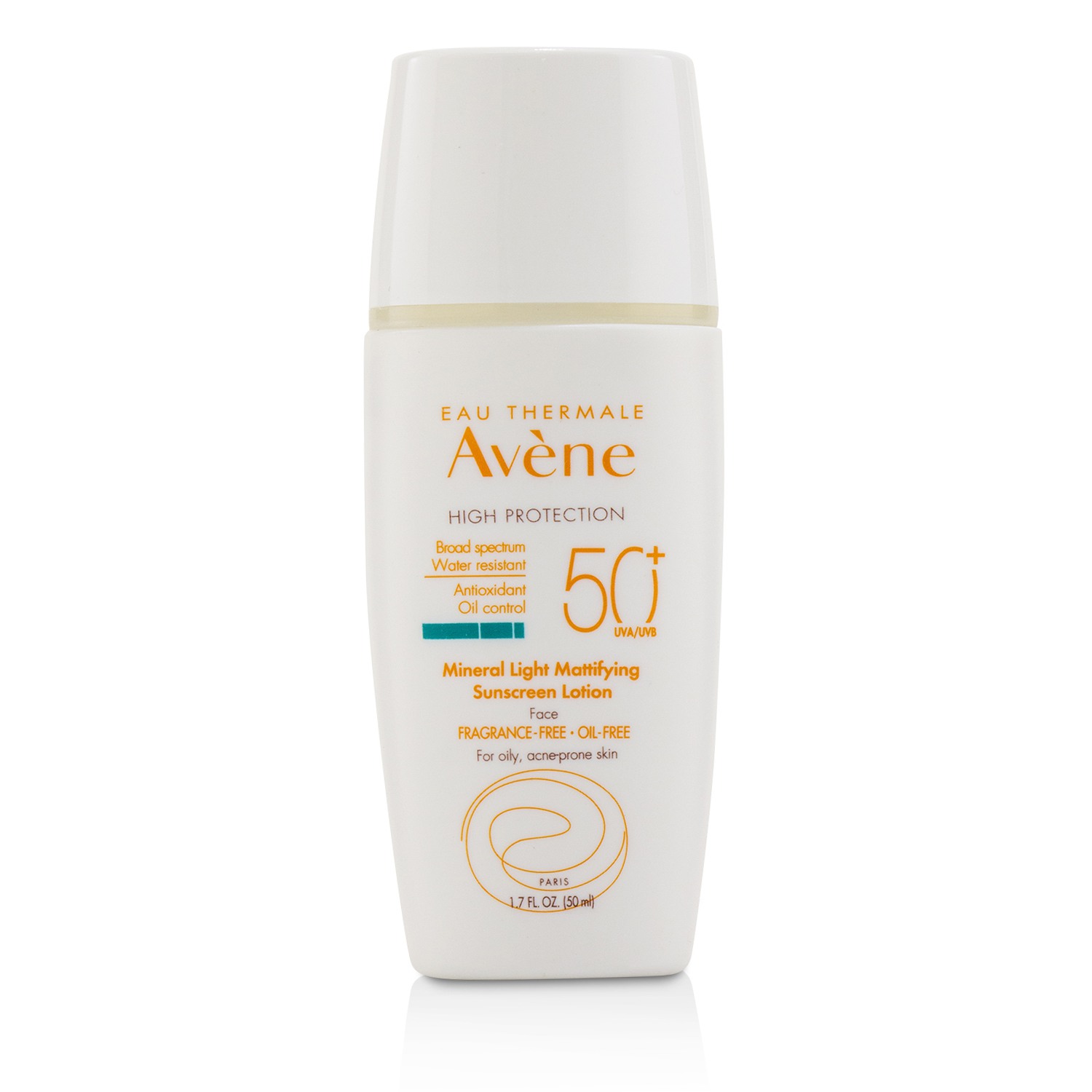 Avene Mineral Light Mattifying Sunscreen Face Lotion SPF 50+ - For Oily, Acne-Prone Skin 50ml/1.7oz