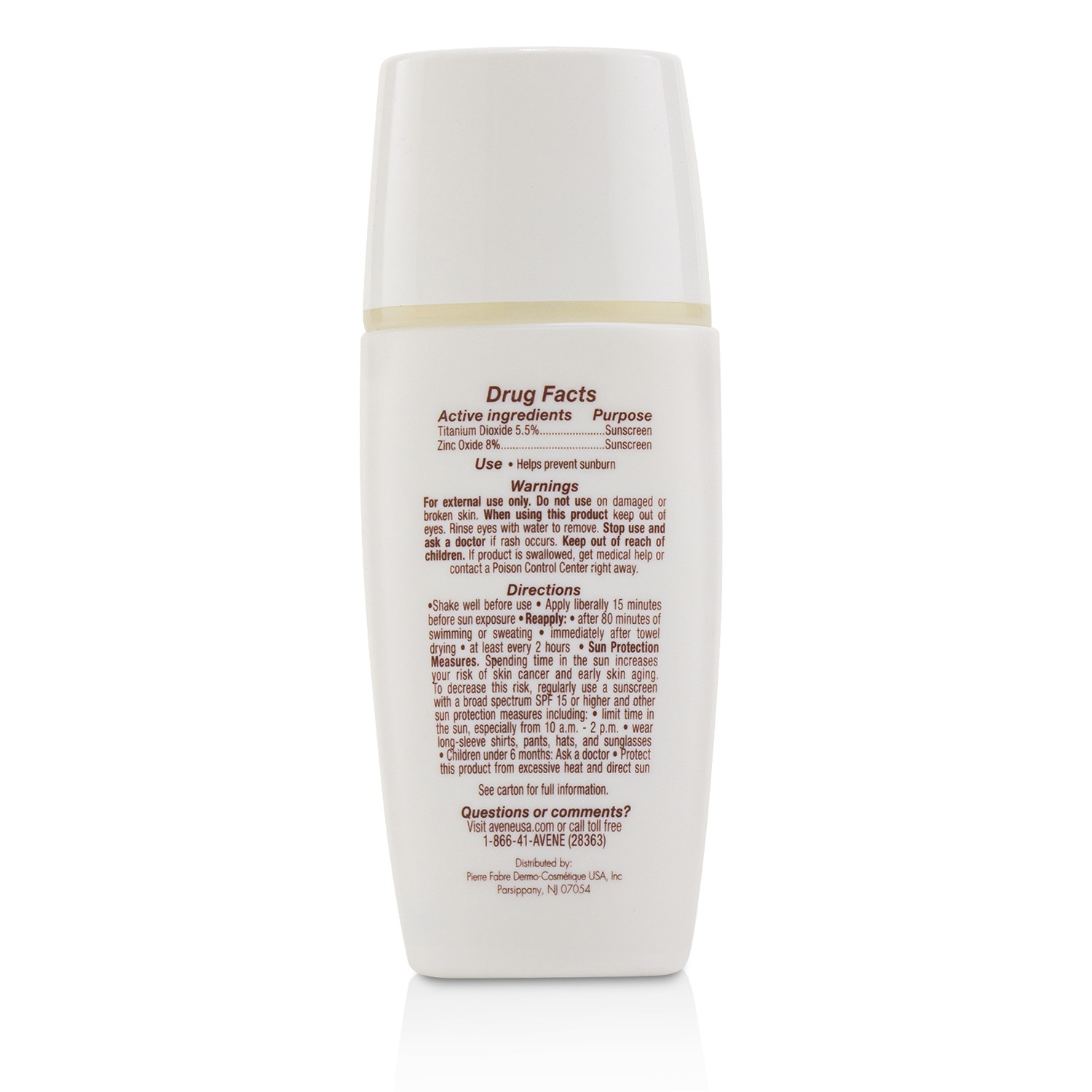 Avene Mineral Light Mattifying Sunscreen Face Lotion SPF 50+ - For Oily, Acne-Prone Skin 50ml/1.7oz