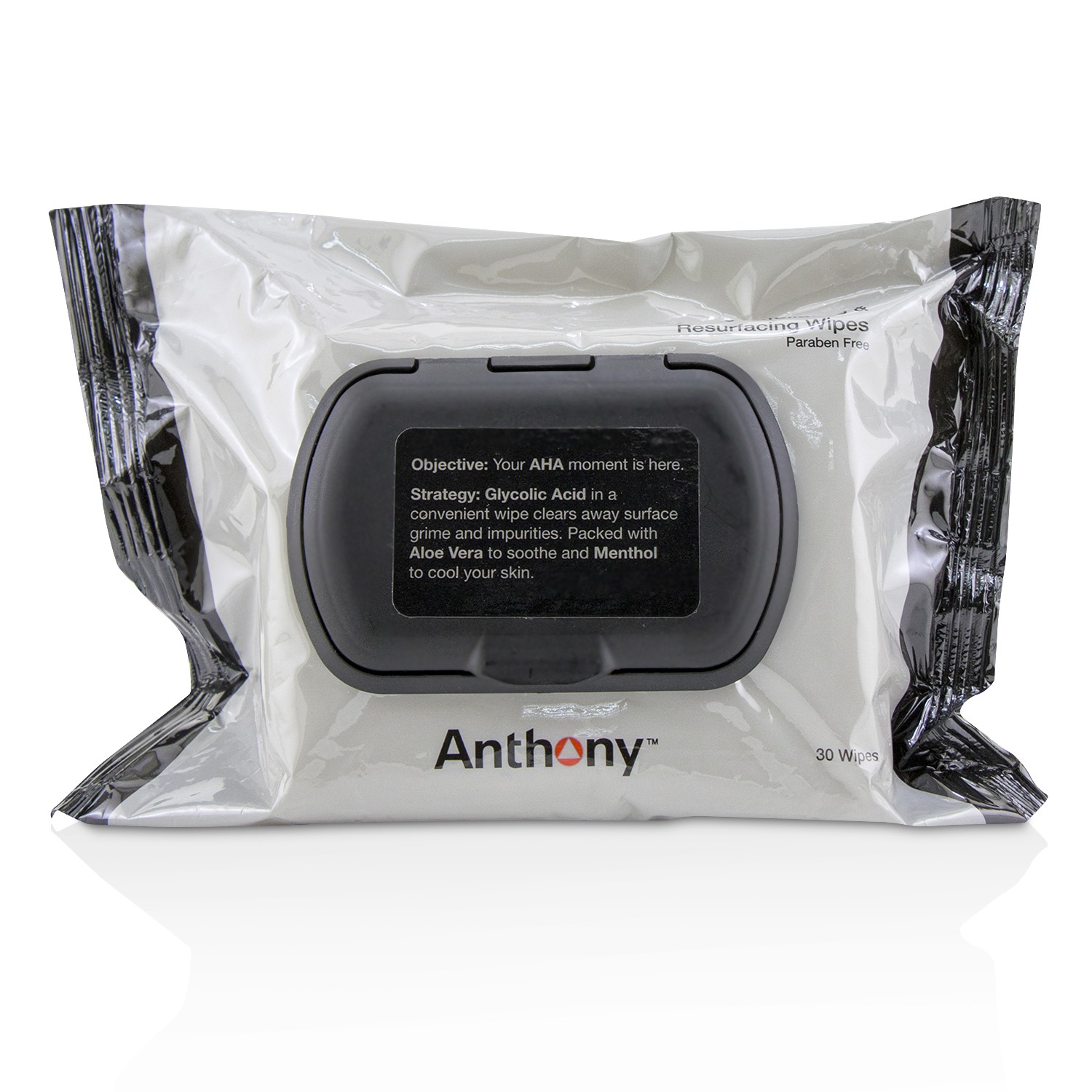 Anthony Logistics For Men Glycolic Exfoliating & Resurfacing Wipes (Unboxed) 30wipes