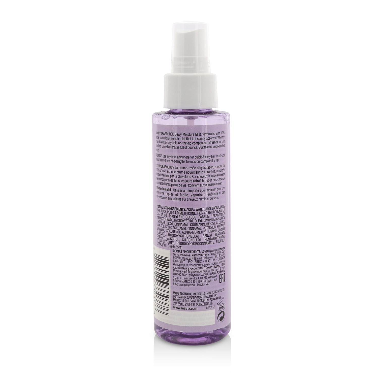 Matrix Biolage Ultra HydraSource Dewy Moisture Mist (For Dry, Lifeless Hair) 125ml/4.2oz