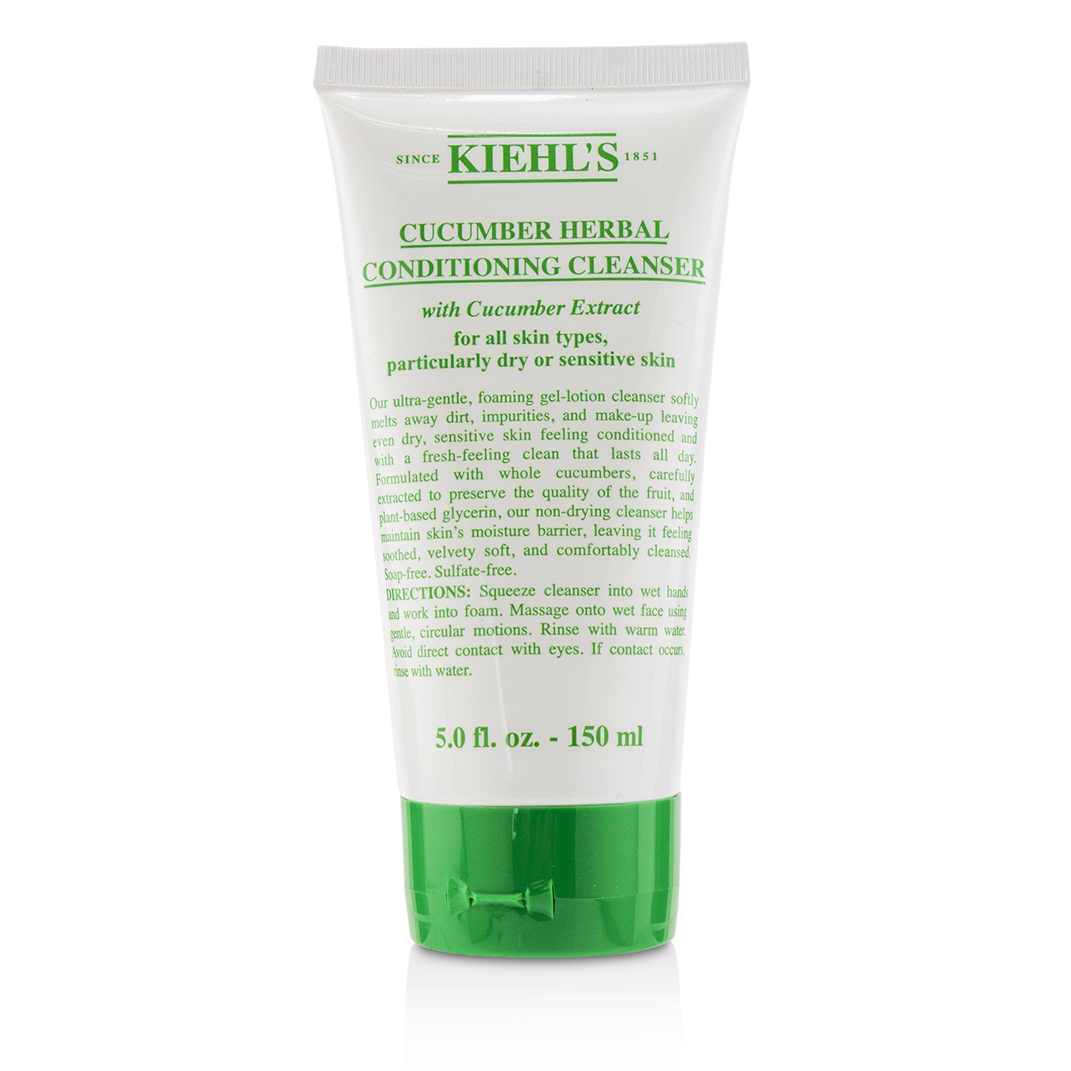 科颜氏 Kiehl's 黄瓜植物洁面乳 敏感肌用氨基酸洗面奶 150ml/5oz