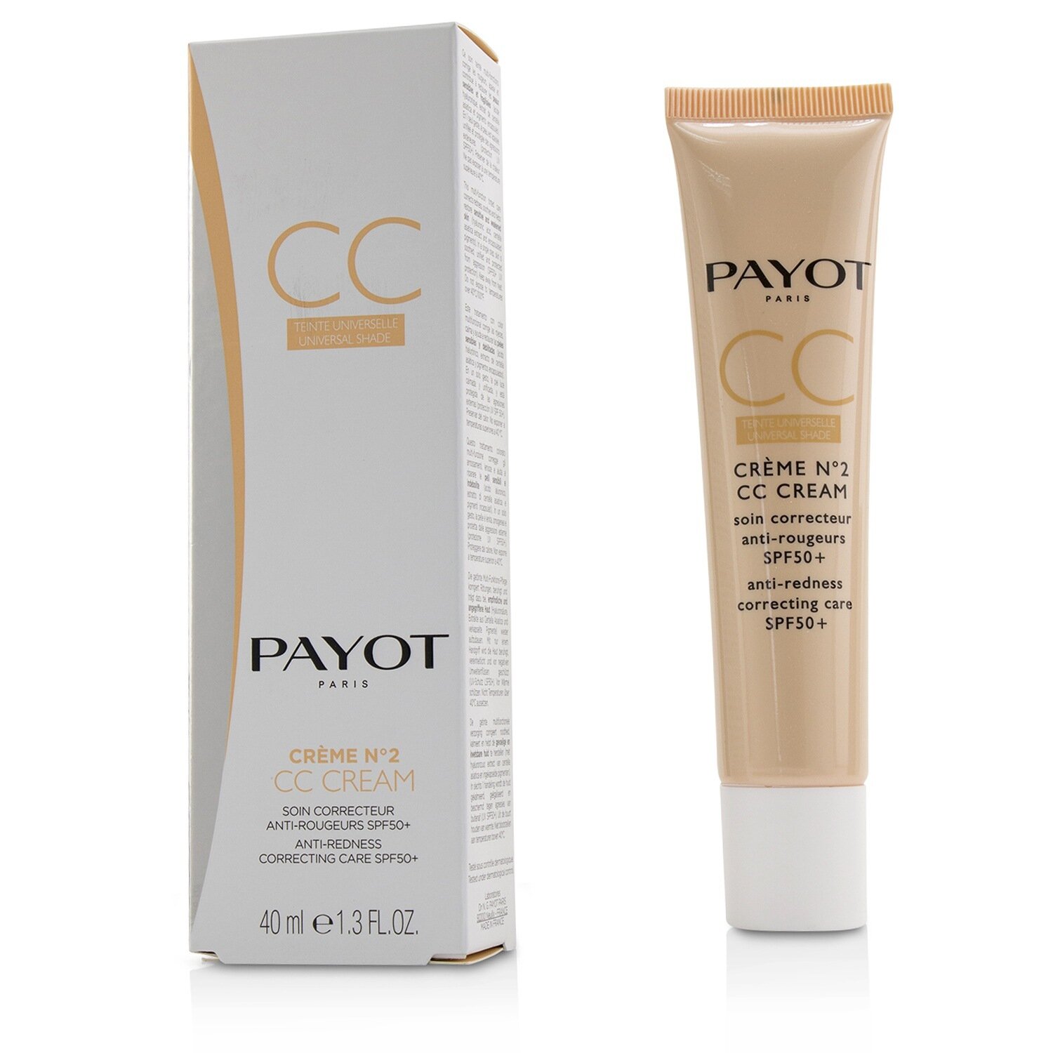 Payot Creme N°2 Crema CC - Cuidado Corrector Anti-Enrojecimiento SPF50+ 40ml/1.3oz