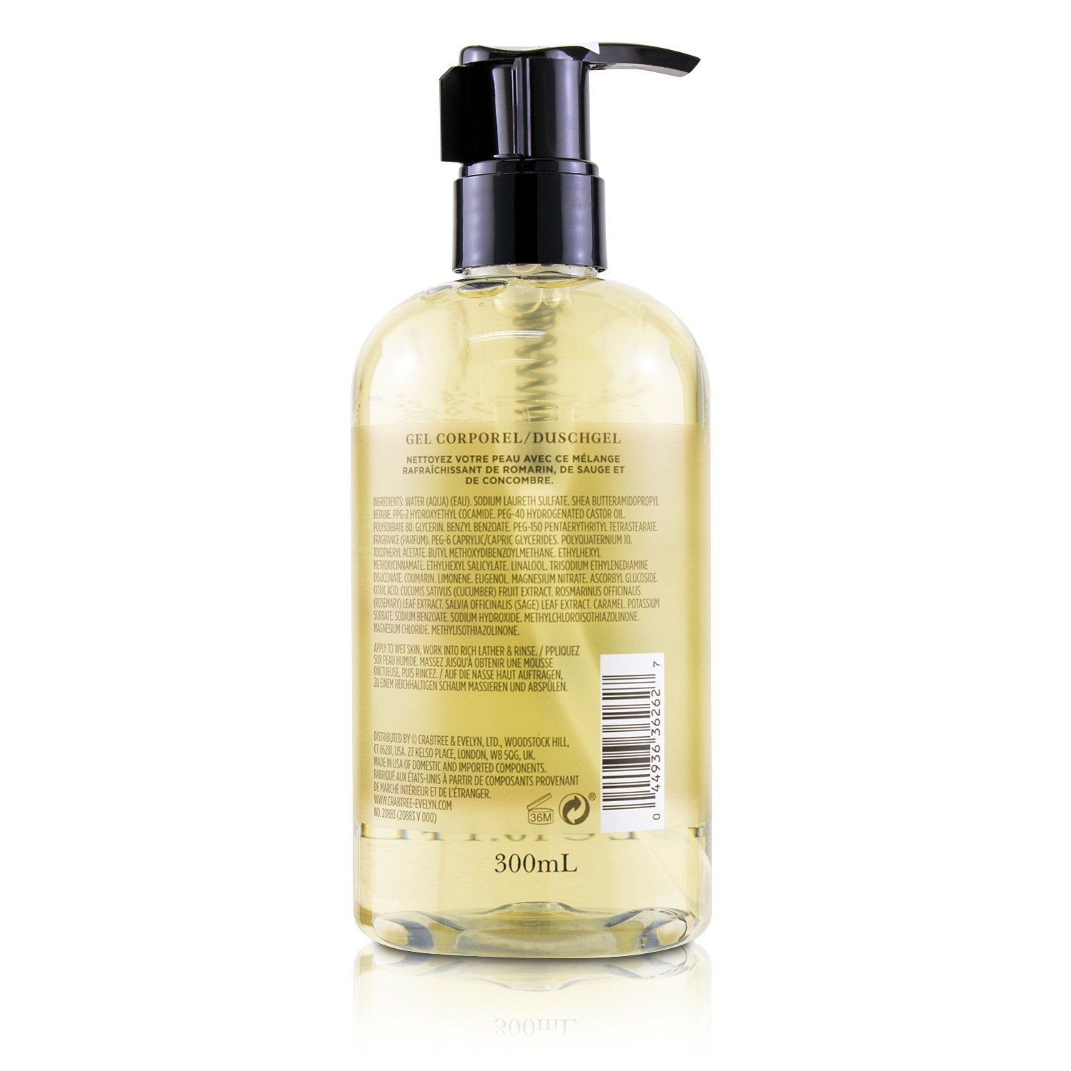 瑰珀翠  Crabtree & Evelyn 园艺大師沐浴露Gardeners Body Wash 300ml/10.1oz