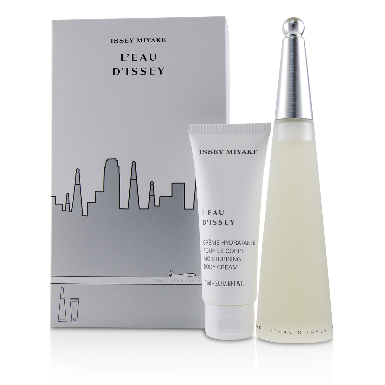 Issey Miyake L'Eau D'Issey Coffret : Eau De Toilette Spray 100ml/3.3oz + Moisturising Body Cream 75ml/2.6oz 2pcs