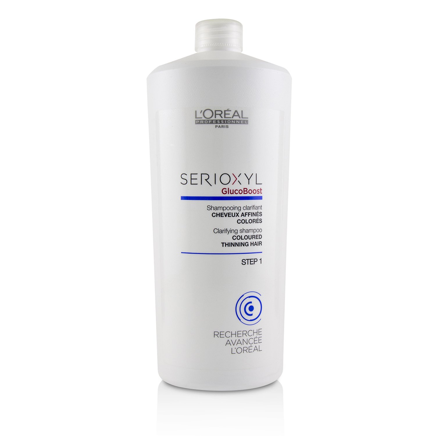 L'Oreal Professionnel Serioxyl GlucoBoost Clarifying Shampoo (Coloured Thinning Hair) 1000ml/33.8oz