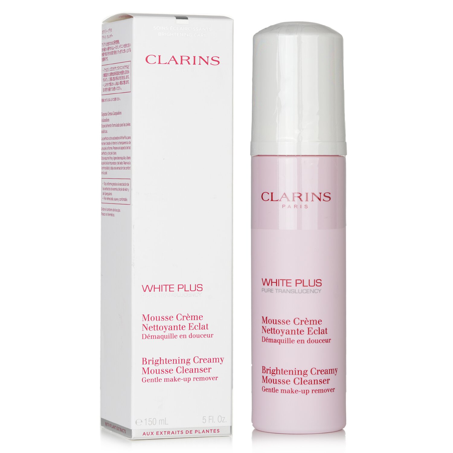 Clarins White Plus Pure Translucency Brightening Creamy Mousse Cleanser 150ml/5oz