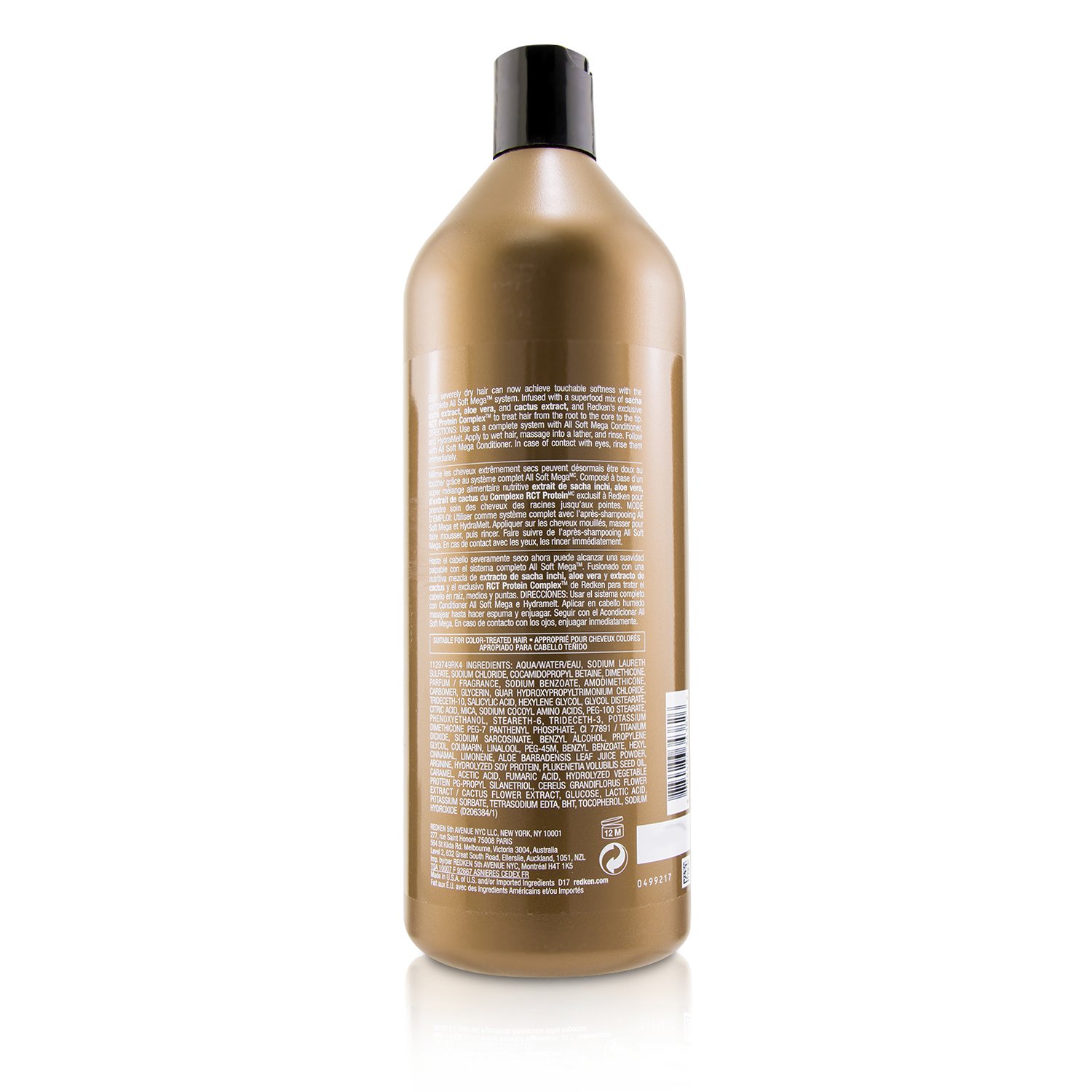 Redken All Soft Mega Shampoo (Nourishment For Severely Dry Hair) 1000ml/33.8oz