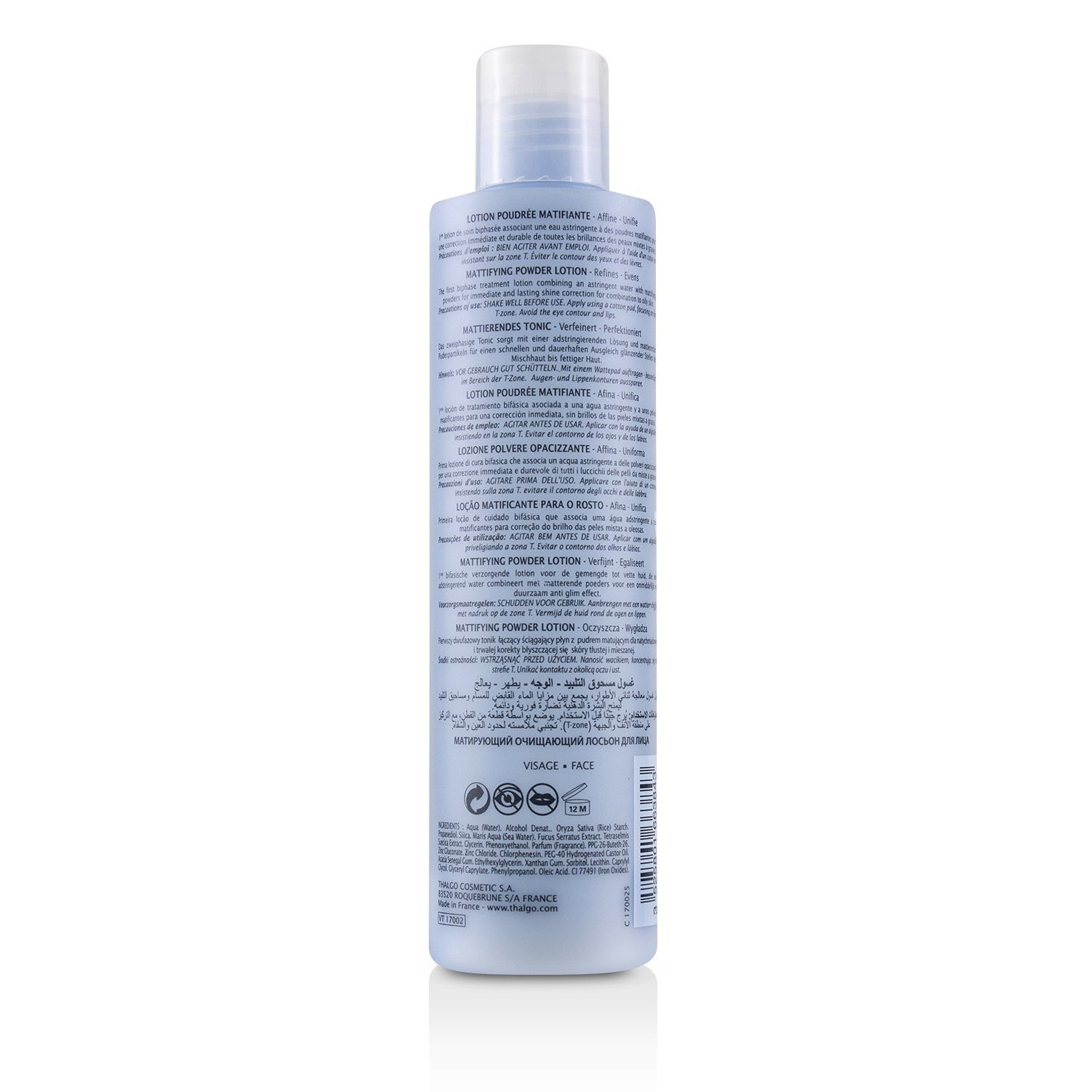 Thalgo 岱蔻兒 海洋零油光淨肌露 化妝水Purete Marine Mattifying Powder Lotion 200ml/6.7oz