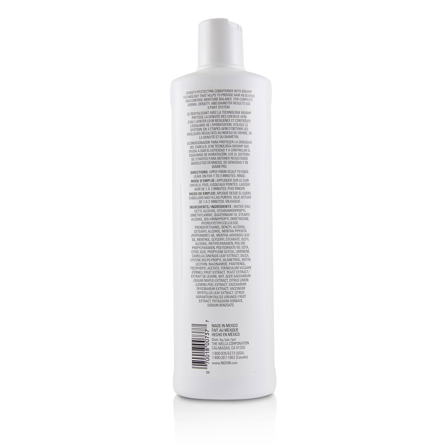 Nioxin Density System 3 Scalp Therapy Conditioner (Colored Hair, Light Thinning, Color Safe) 500ml/16.9oz