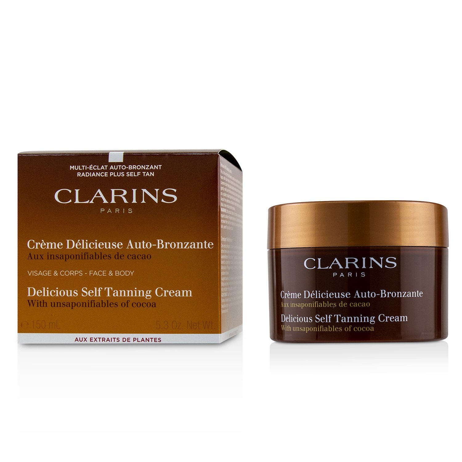 Clarins Delicious Self Tanning Cream For Face & Body 150ml/5.3oz