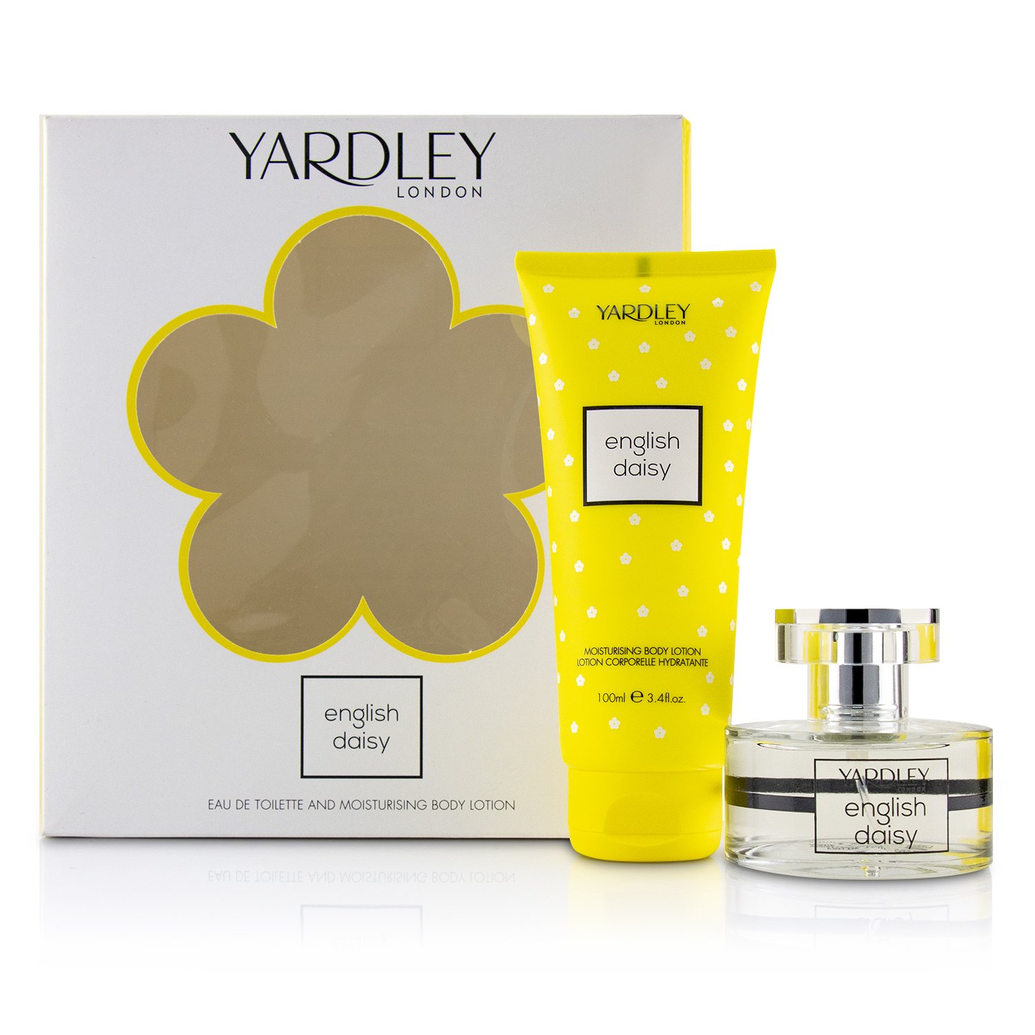 Yardley London مجموعة Daisty: ماء تواليت سبراي 50مل/1.7 أوقية + غسول مرطب للجسم 200مل/6.8 أوقية 2pcs