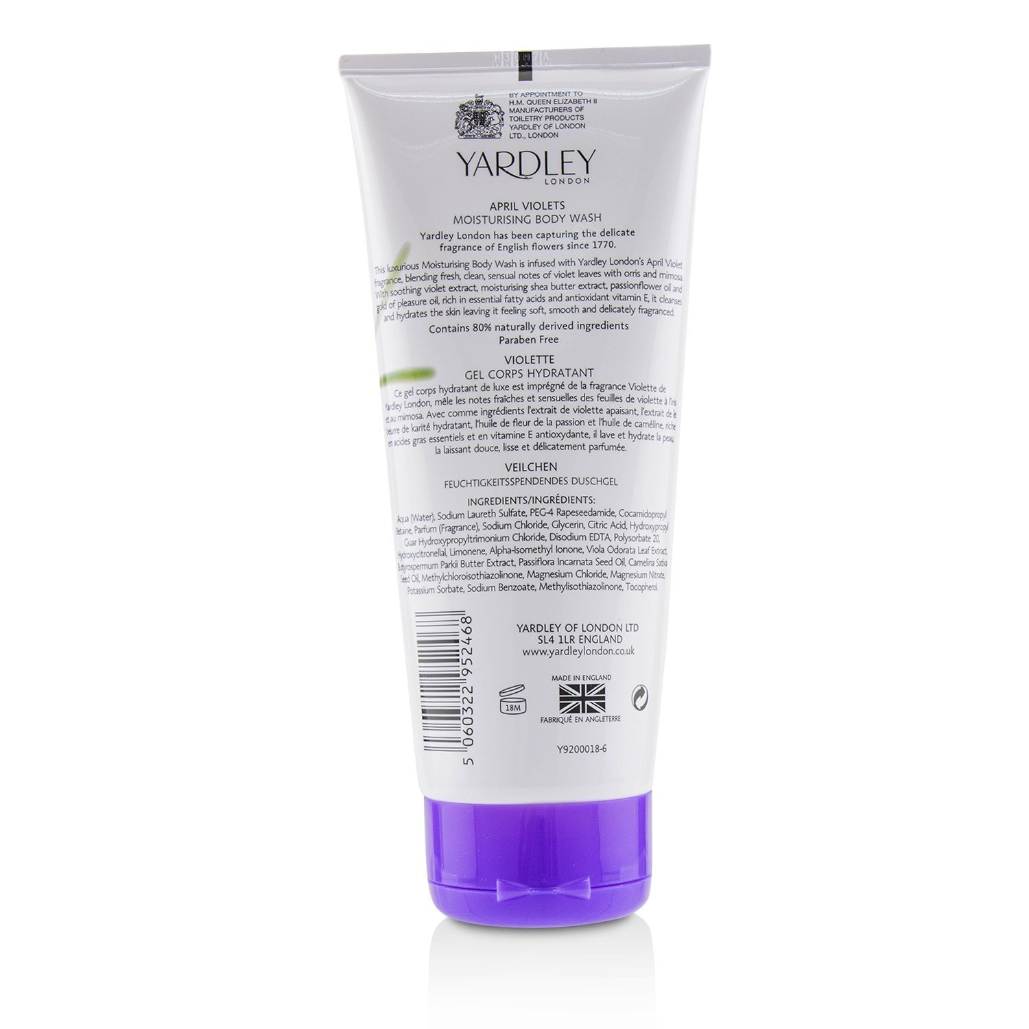 Yardley London Żel pod prysznic April Violets Moisturising Body Wash 200ml/6.8oz