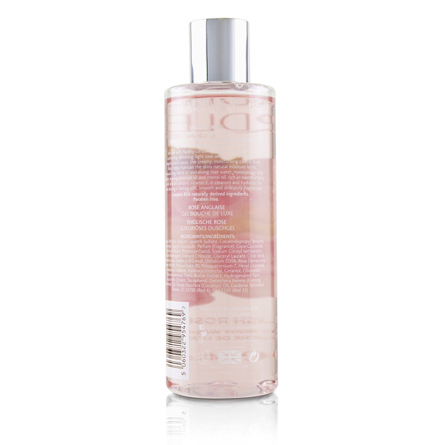 Yardley London English Rose Luxury Body Wash 250ml/8.4oz