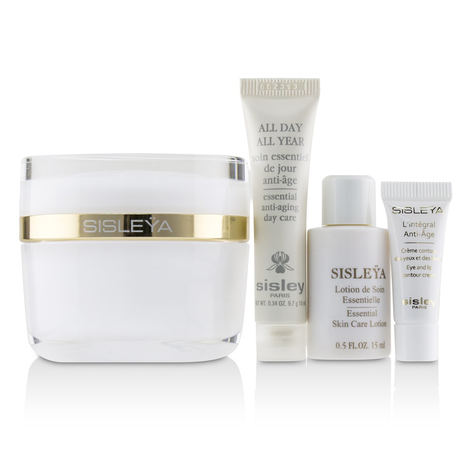 Sisley Sisleya L'Integral Anti-Age Discovery Program: Sisleya Face 50ml, Sisleya Lotion 15ml, Sisleya Eye 2ml, All Day All Year 10ml 4pcs