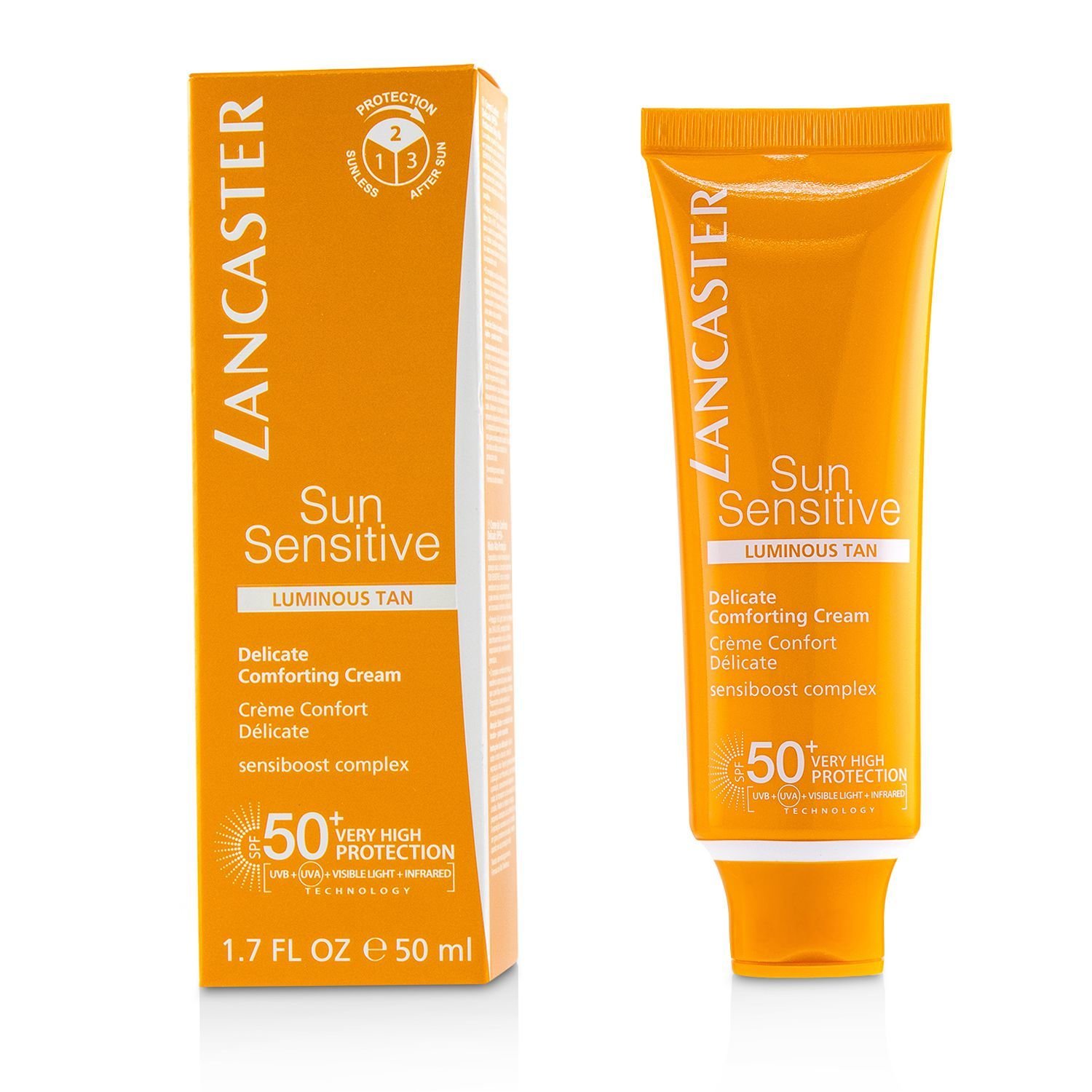 Lancaster Sun Sensitive Delicate Comforting Cream SPF50+ - Luminous Tan 50ml/1.7oz