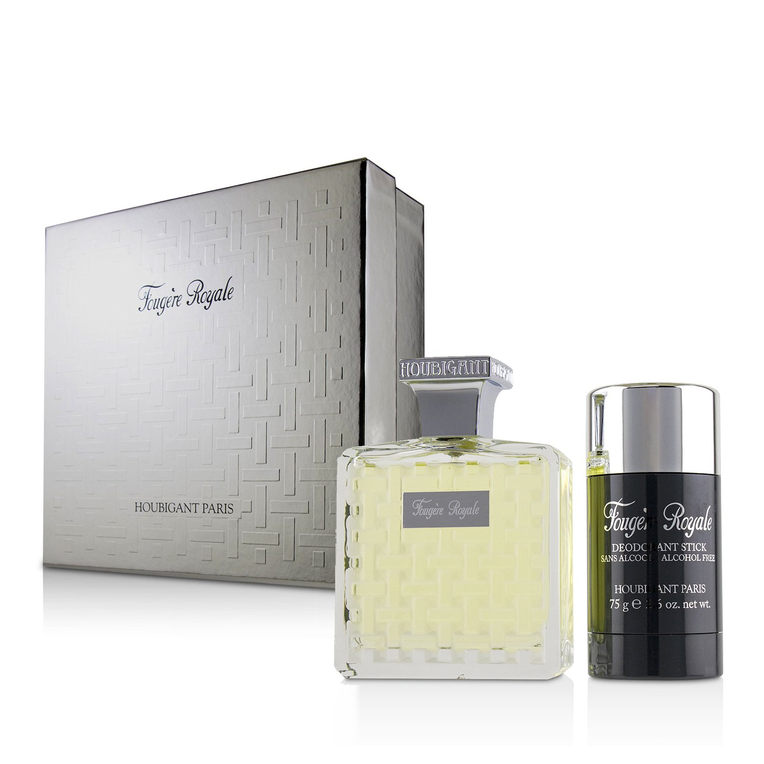 Houbigant Paris Fougere Royale Coffret: Eau De Parfum Spray 100m/3.3oz + Deodorant Stick 75g/2.6oz 2pcs