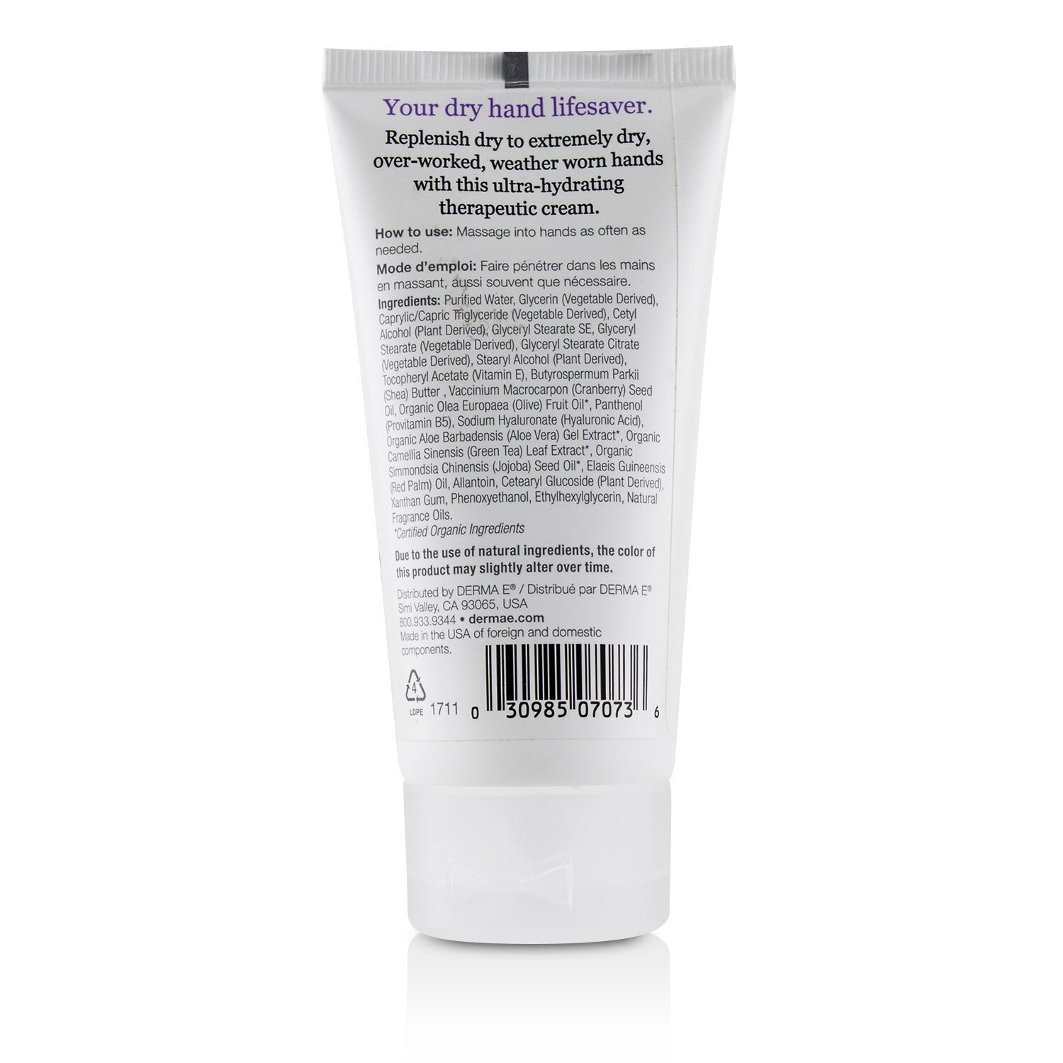 Derma E Vitamin E Lavender & Neroli Therapeutic Moisture Shea Hand Cream 56g/2oz