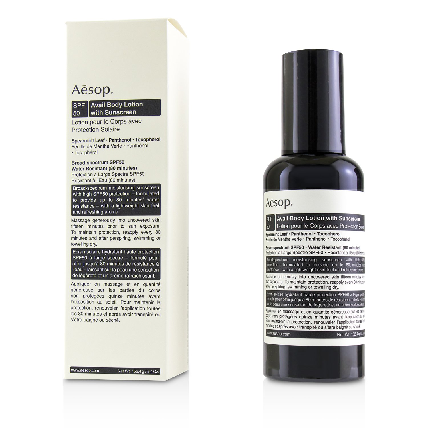 Aesop Balsma do ciała z filtrem UV Avail Body Lotion with Sunscreen SPF 50 152.4g/5.4oz