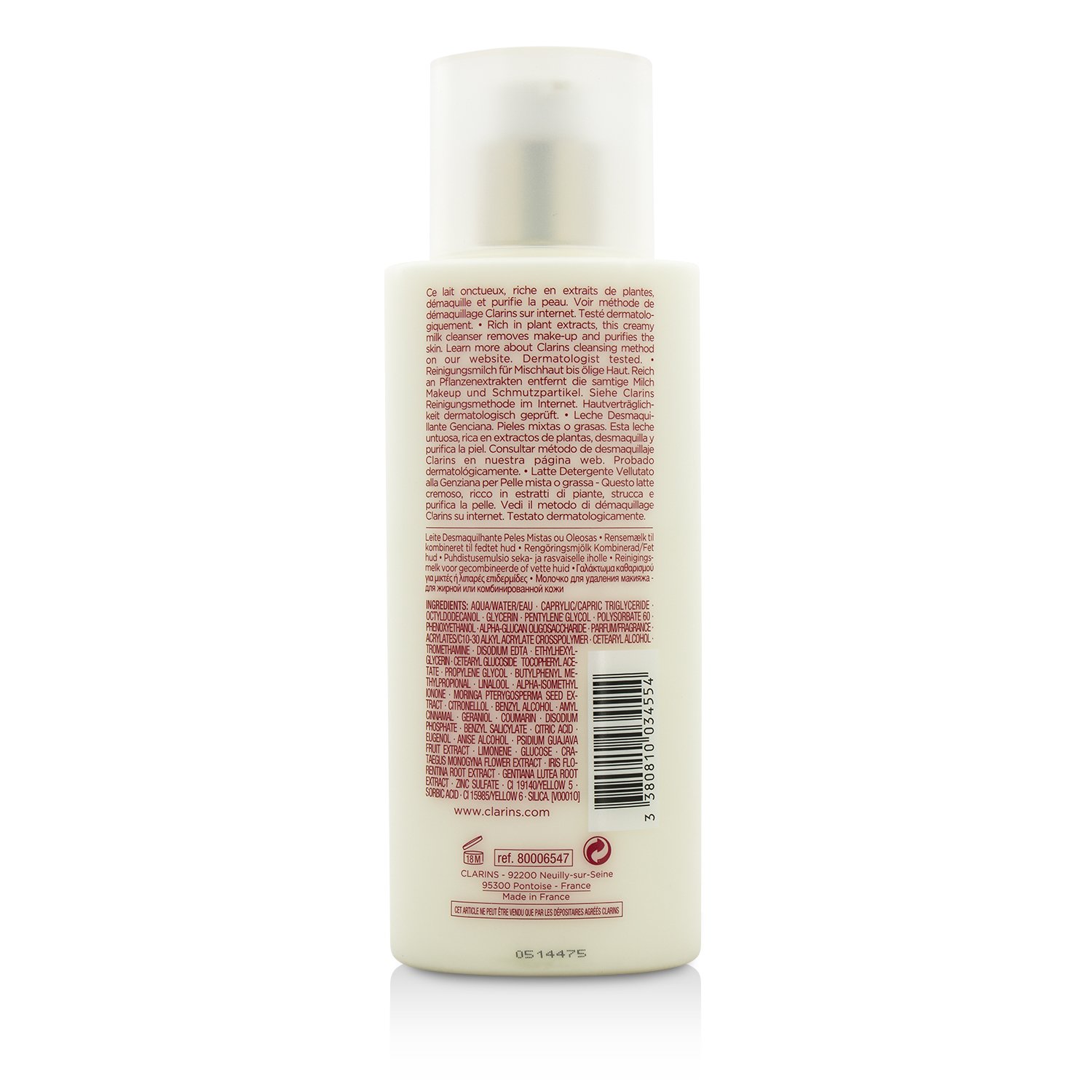 Clarins Anti-Pollution Cleansing Milk – Puhdistusmaito - Sekaiho / Rasvoittuva Iho 400ml/14oz