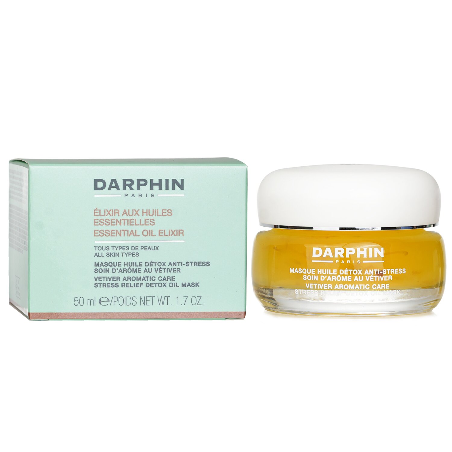 Darphin ماسك زيتي مزيل للسموم مسكن لتوتر البشرة بإكسير زيت الفيتيفر الأساسي الفواح 50ml/1.7oz