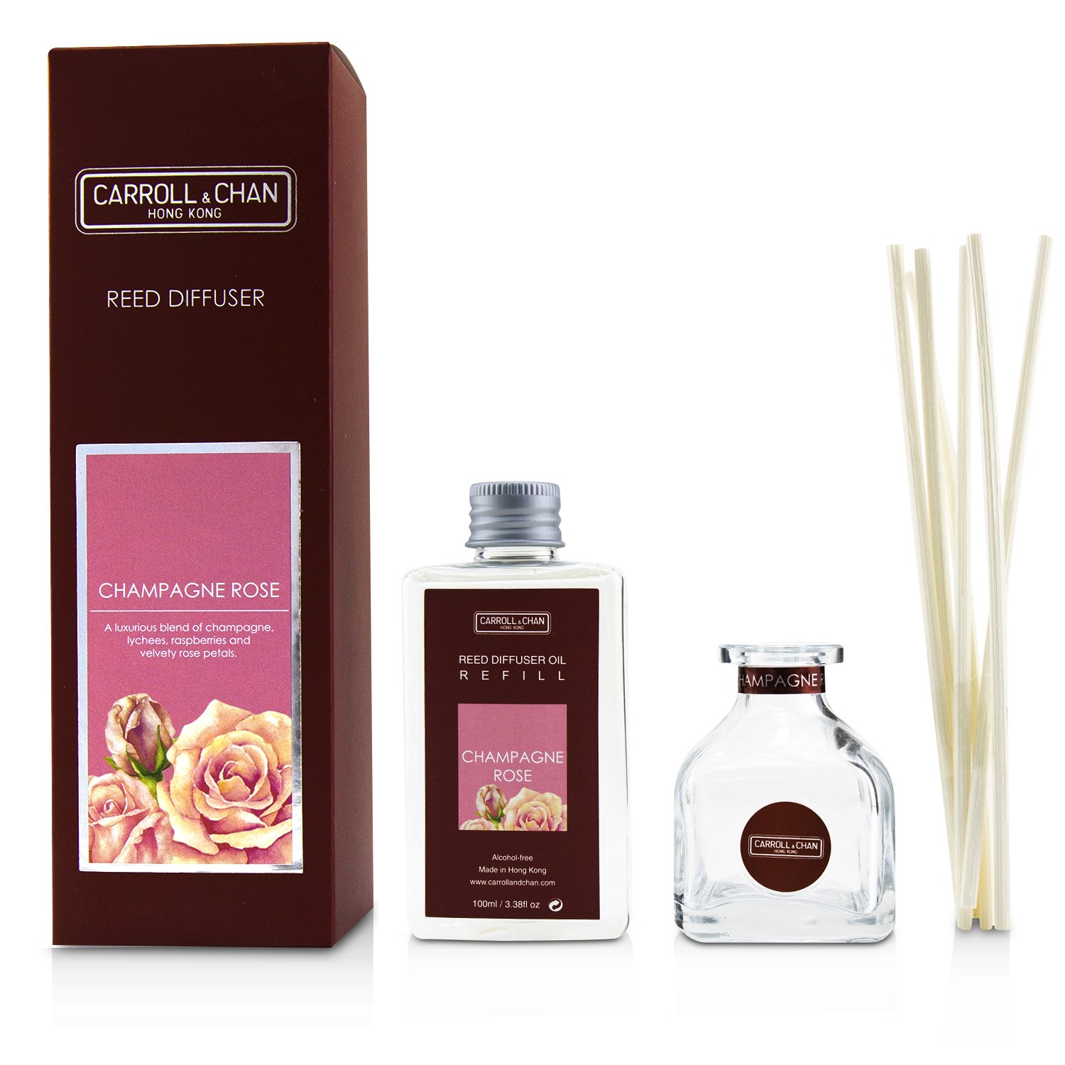 Carroll & Chan Reed Diffuser - Champagne Rose 100ml/3.38oz