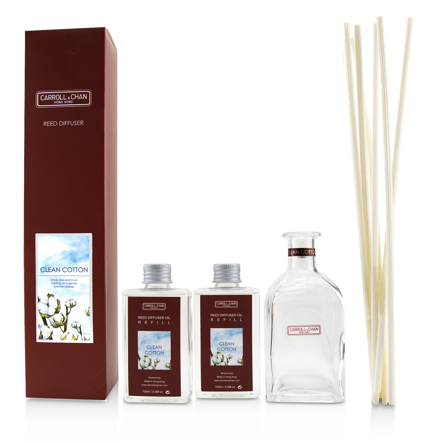 Carroll & Chan Reed Diffuser - Clean Cotton 200ml/6.76oz