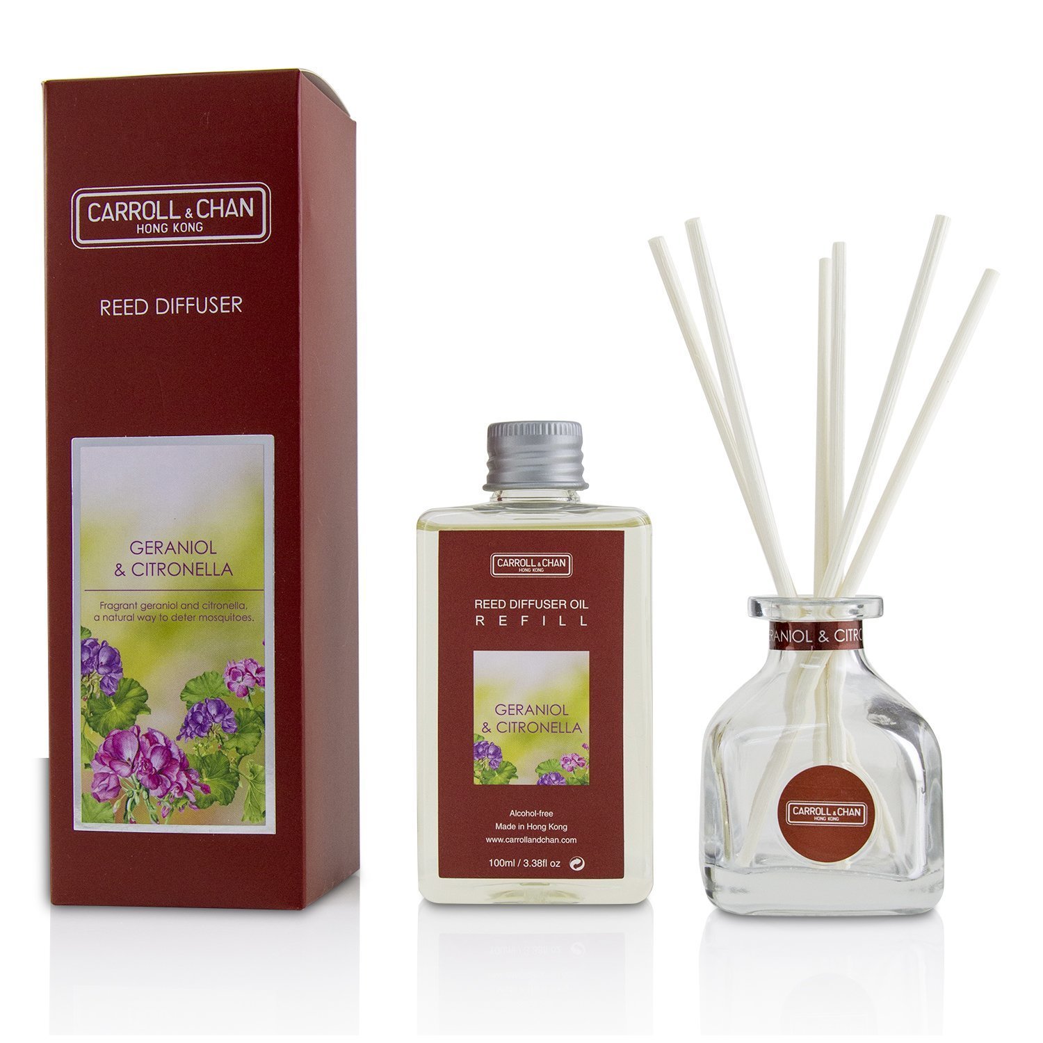 Carroll & Chan Reed Diffuser - Geraniol & Citronella 100ml/3.38oz