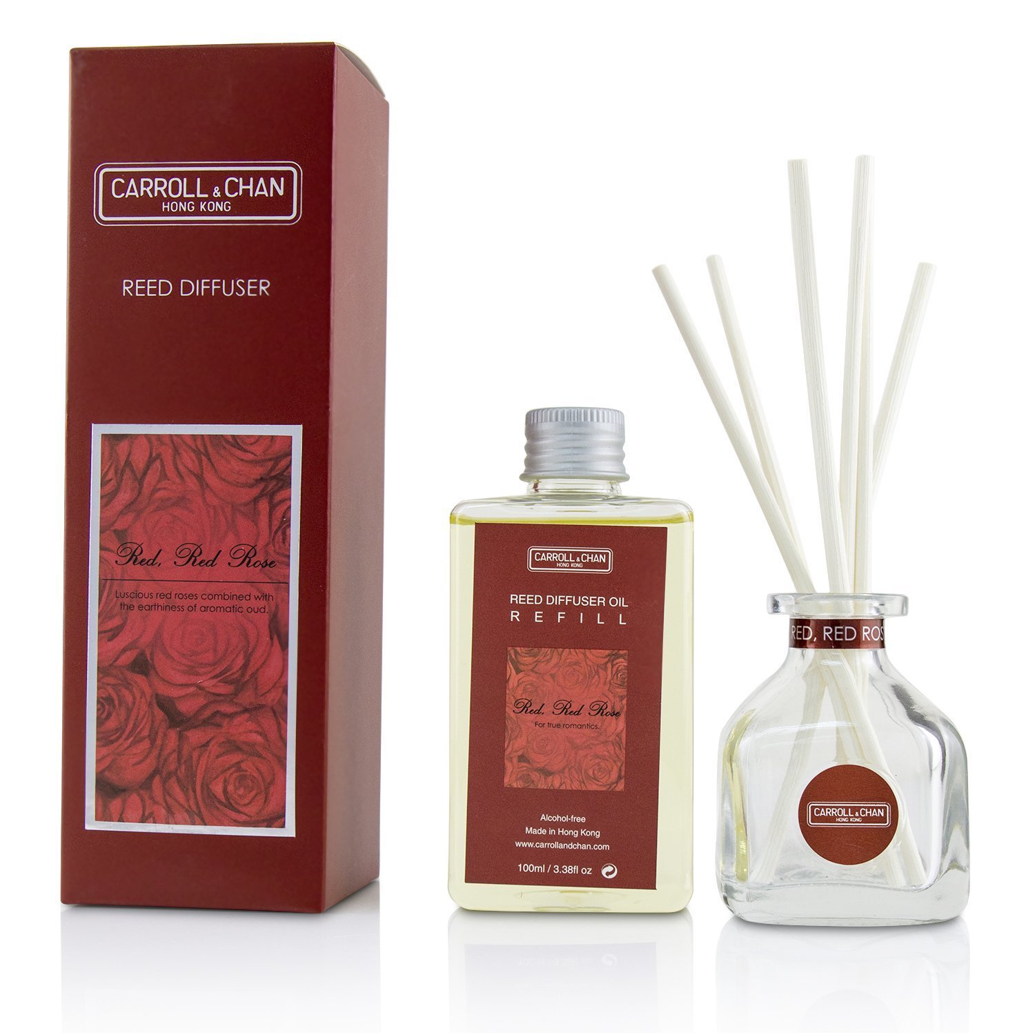 Carroll & Chan Reed Diffuser - Red Red Rose 100ml/3.38oz