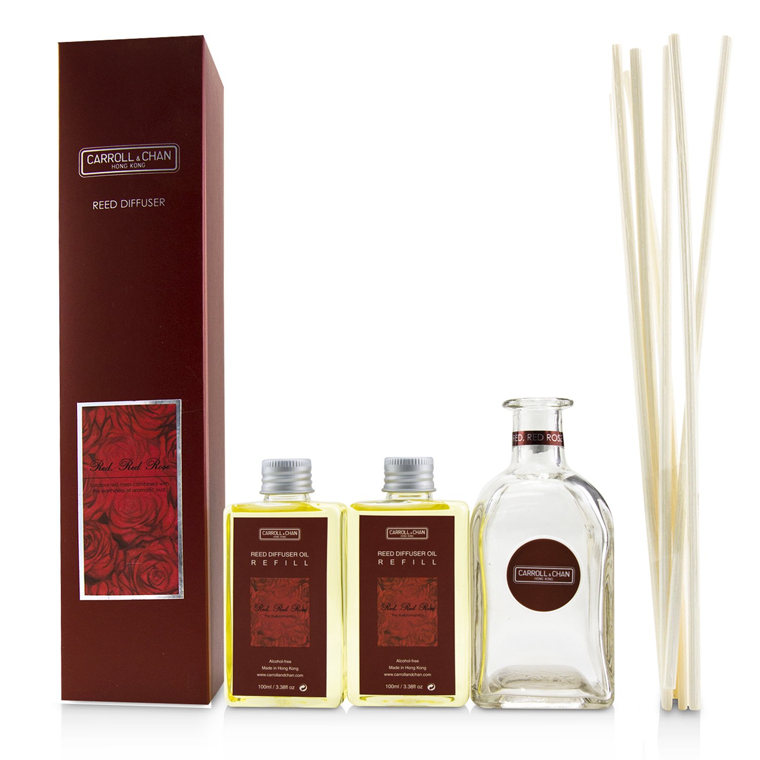 Carroll & Chan معطر قصب - الورد الأحمر 200ml/6.76oz