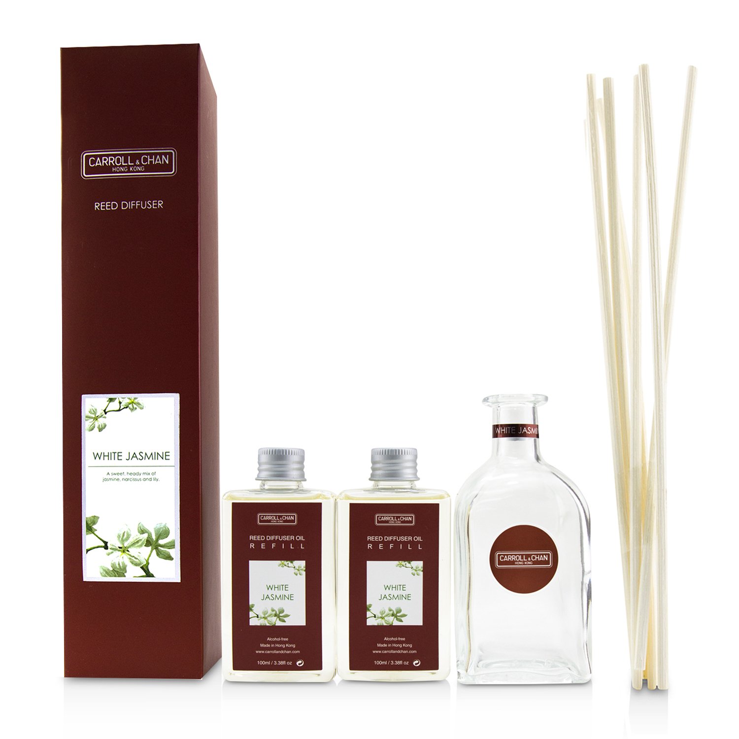 Carroll & Chan Dyfuzor zapachowy Reed Diffuser - White Jasmine 200ml/6.76oz