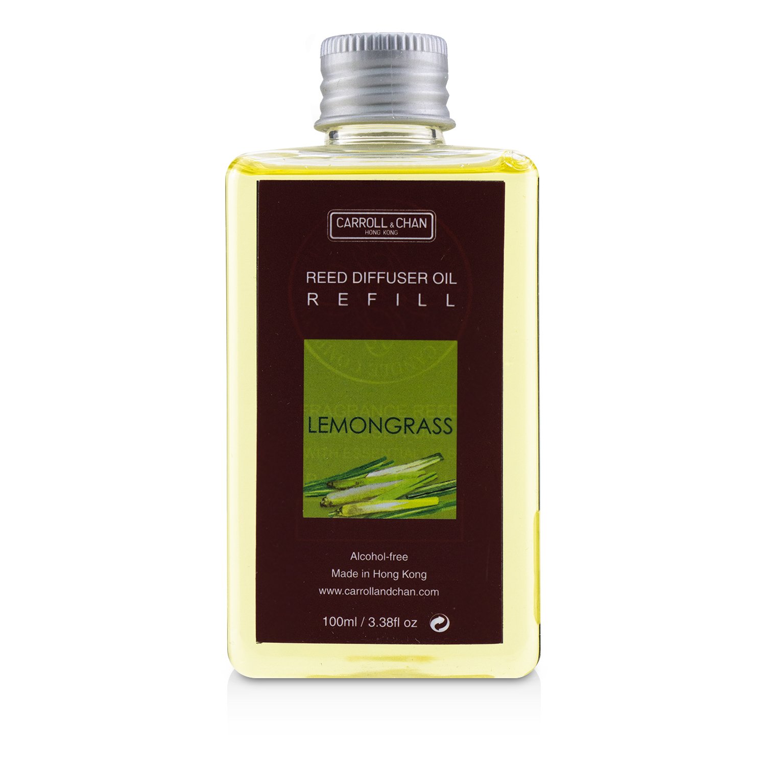 Carroll & Chan Difusor de Caña con Aceites Esenciales Repuesto - Lemongrass 100ml/3.38oz