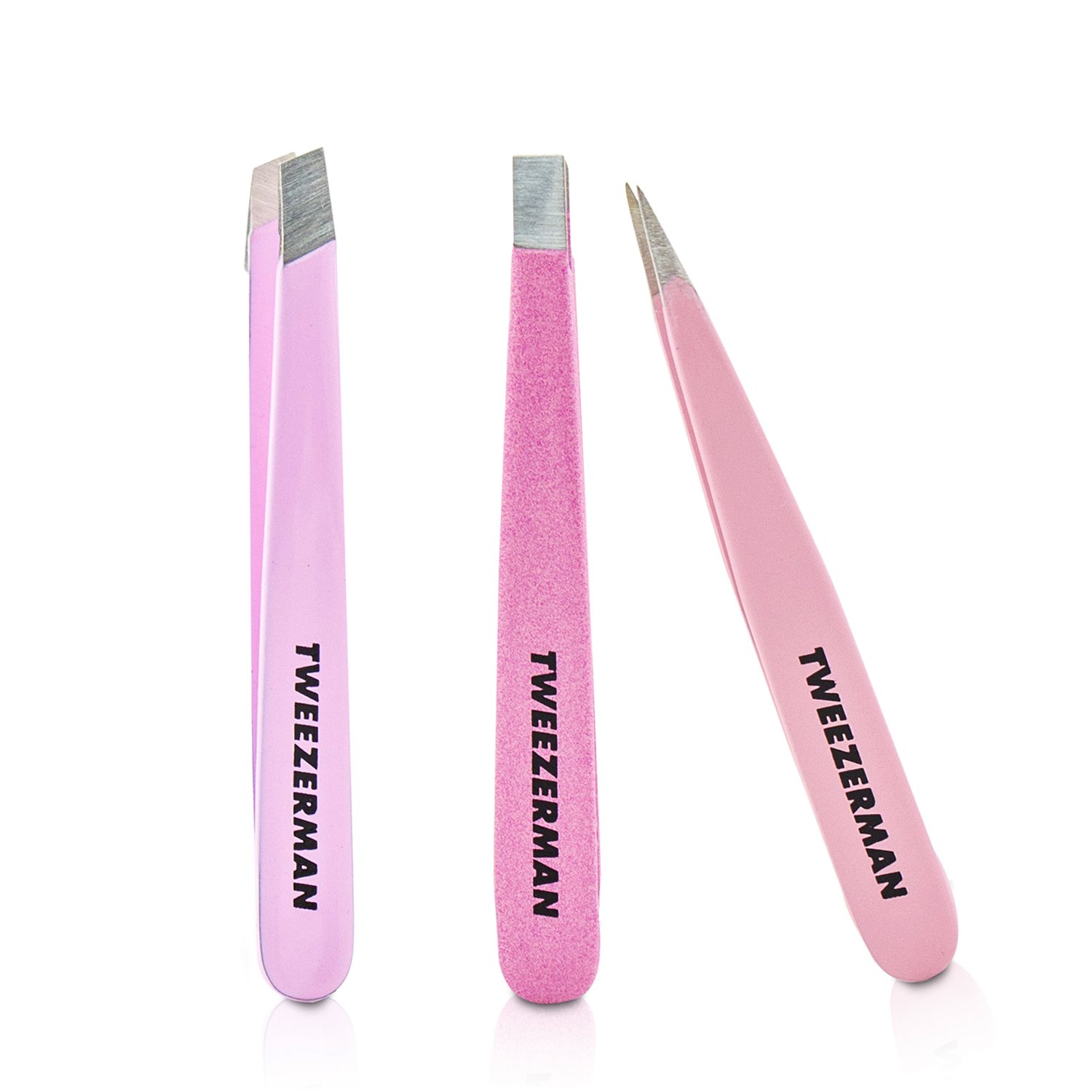 Tweezerman Micro Mini Tweezer Set (Studio Collection) 3pcs+1case