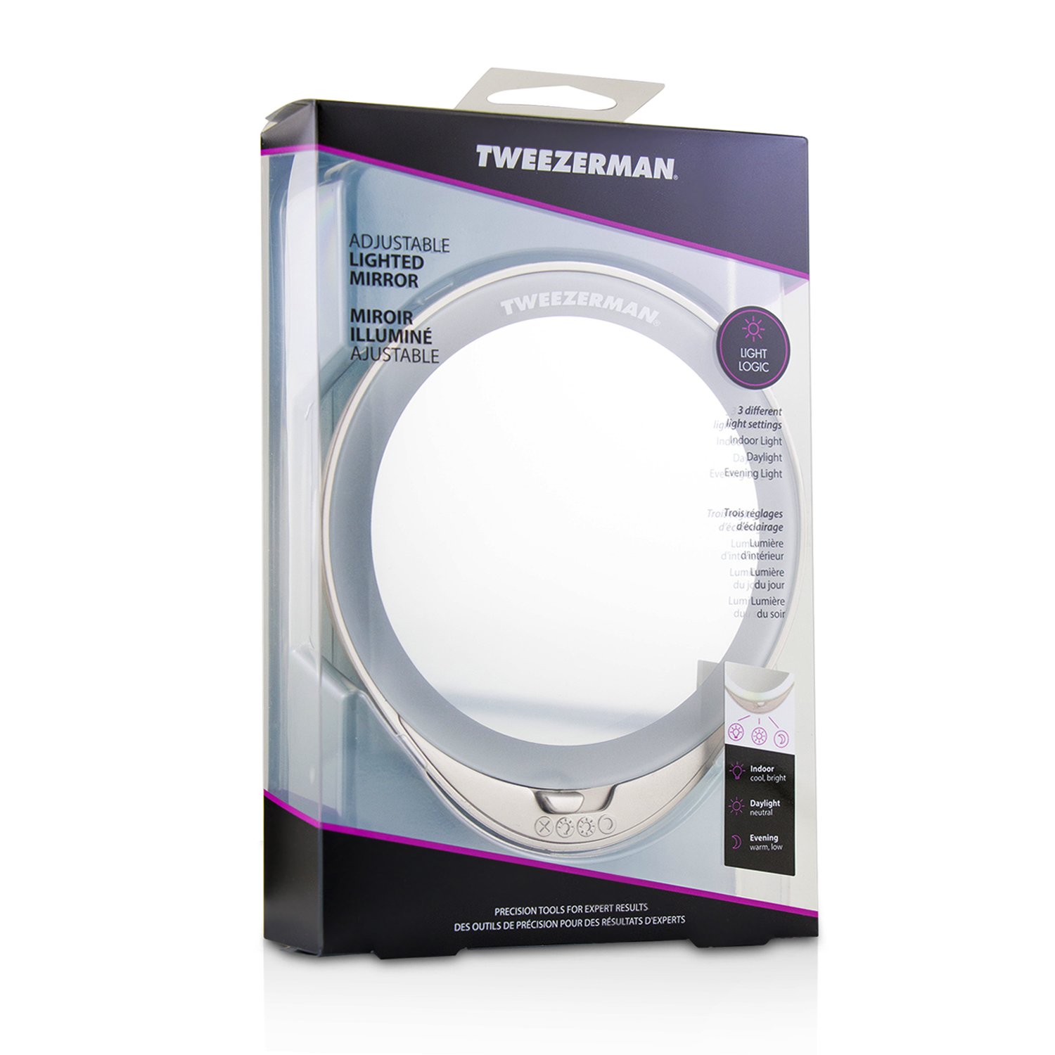 Tweezerman Adjustable Lighted Mirror Picture Color