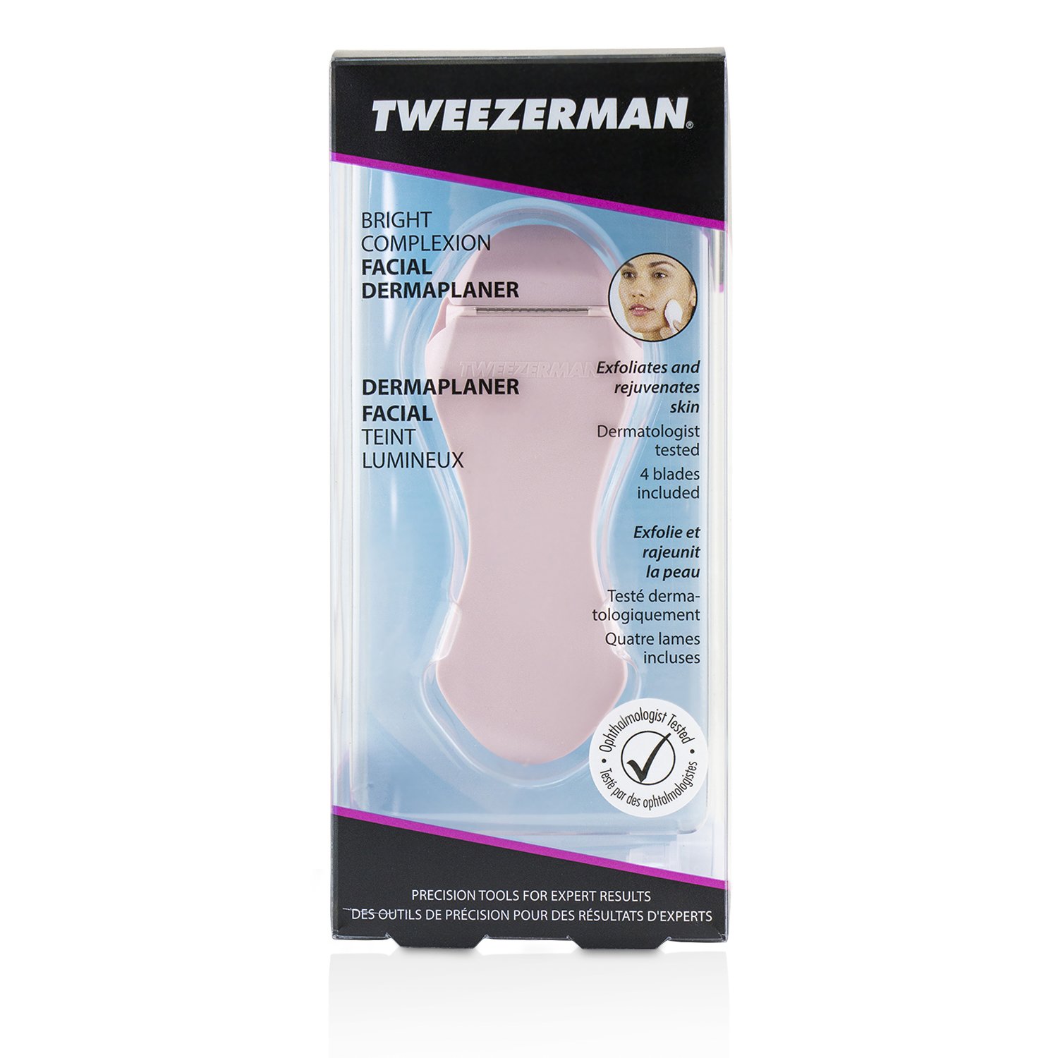 Tweezerman Bright Complexion Facial Dermaplanner 1pc