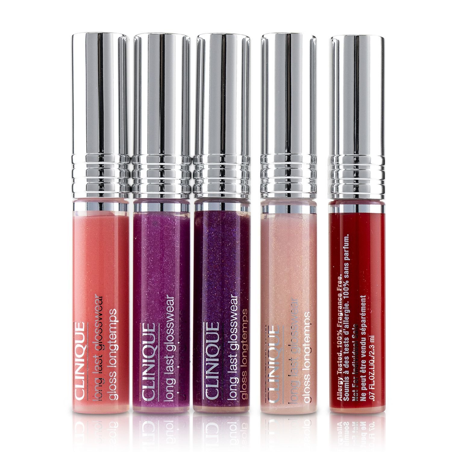 クリニーク Clinique Long Last Glosswear Set ( 5x2.3ml/0.07oz