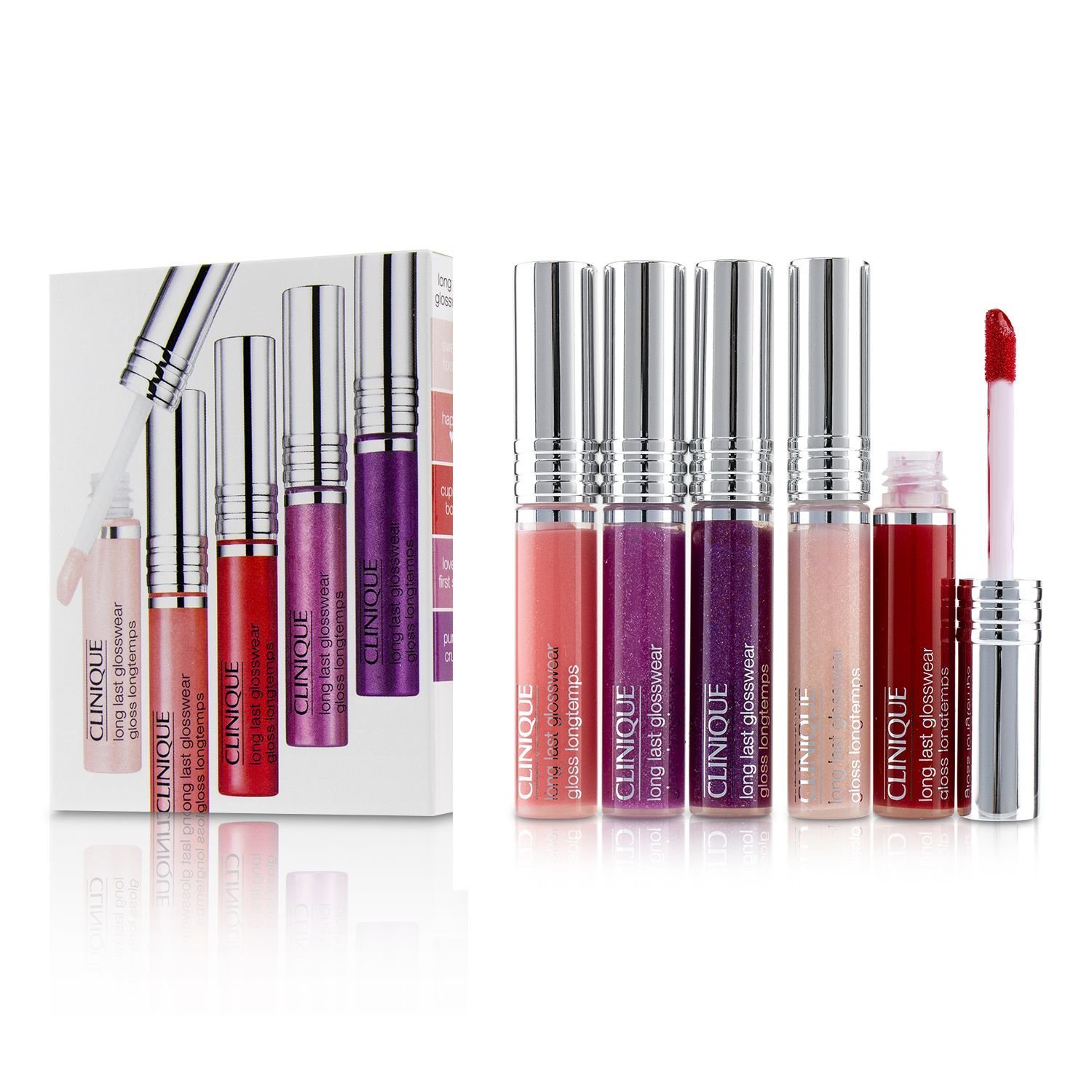 クリニーク Clinique Long Last Glosswear Set ( 5x2.3ml/0.07oz